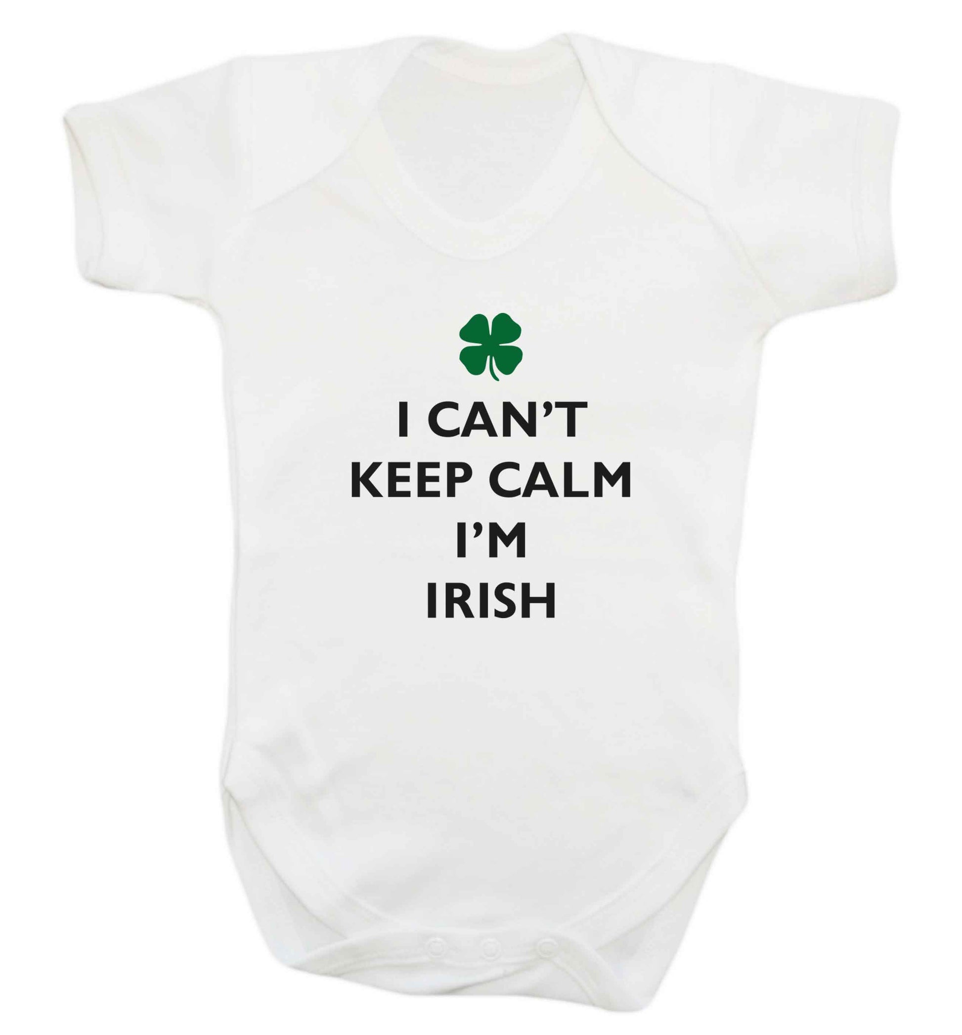I can't keep calm I'm Irish baby vest white 18-24 months