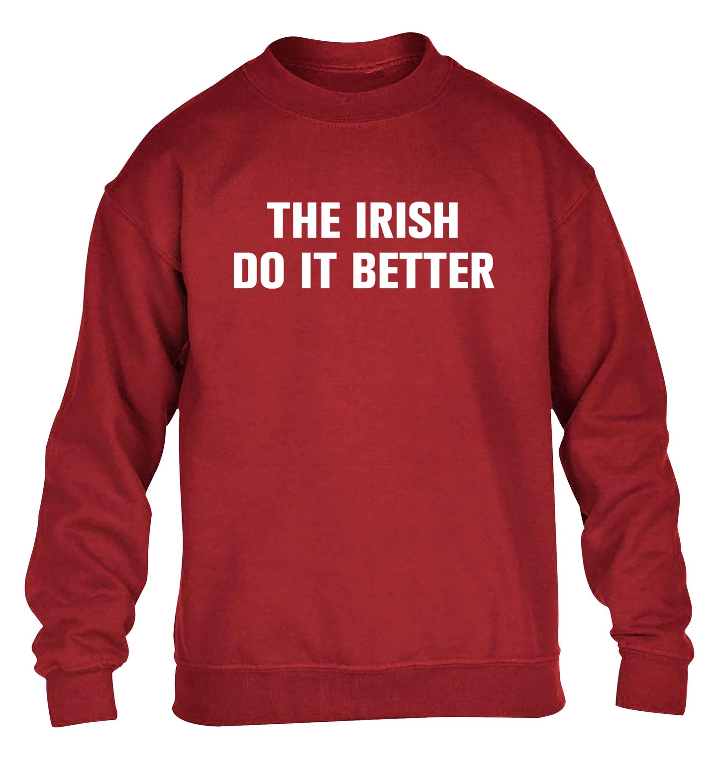 The Irish do it better children's grey sweater 12-13 Years