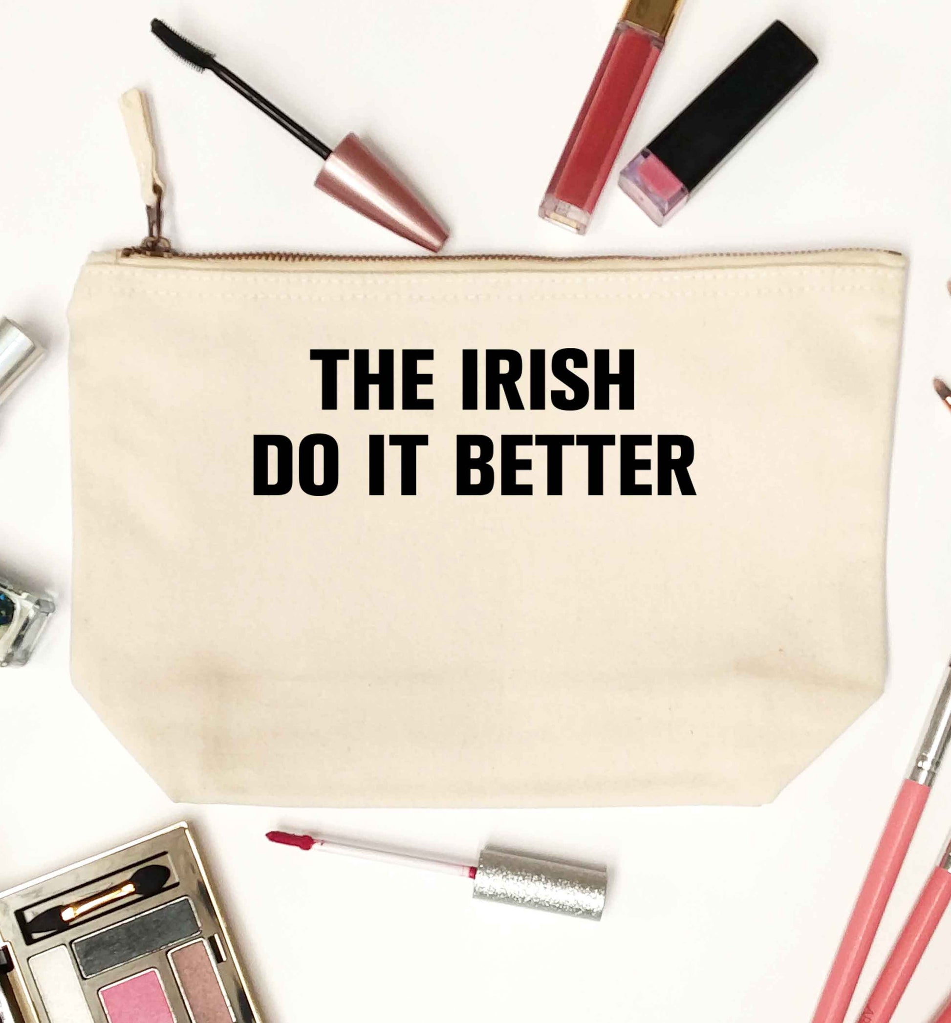 The Irish do it better natural makeup bag