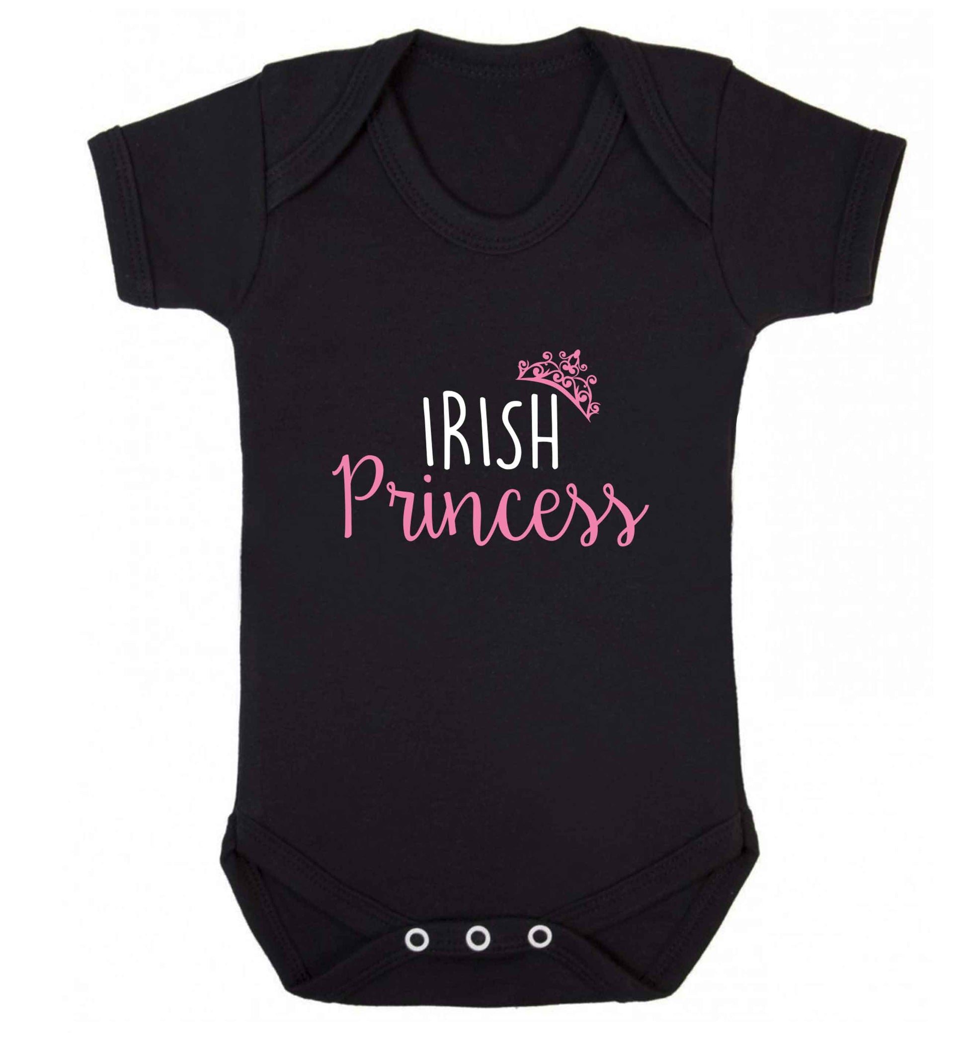 Irish princess baby vest black 18-24 months