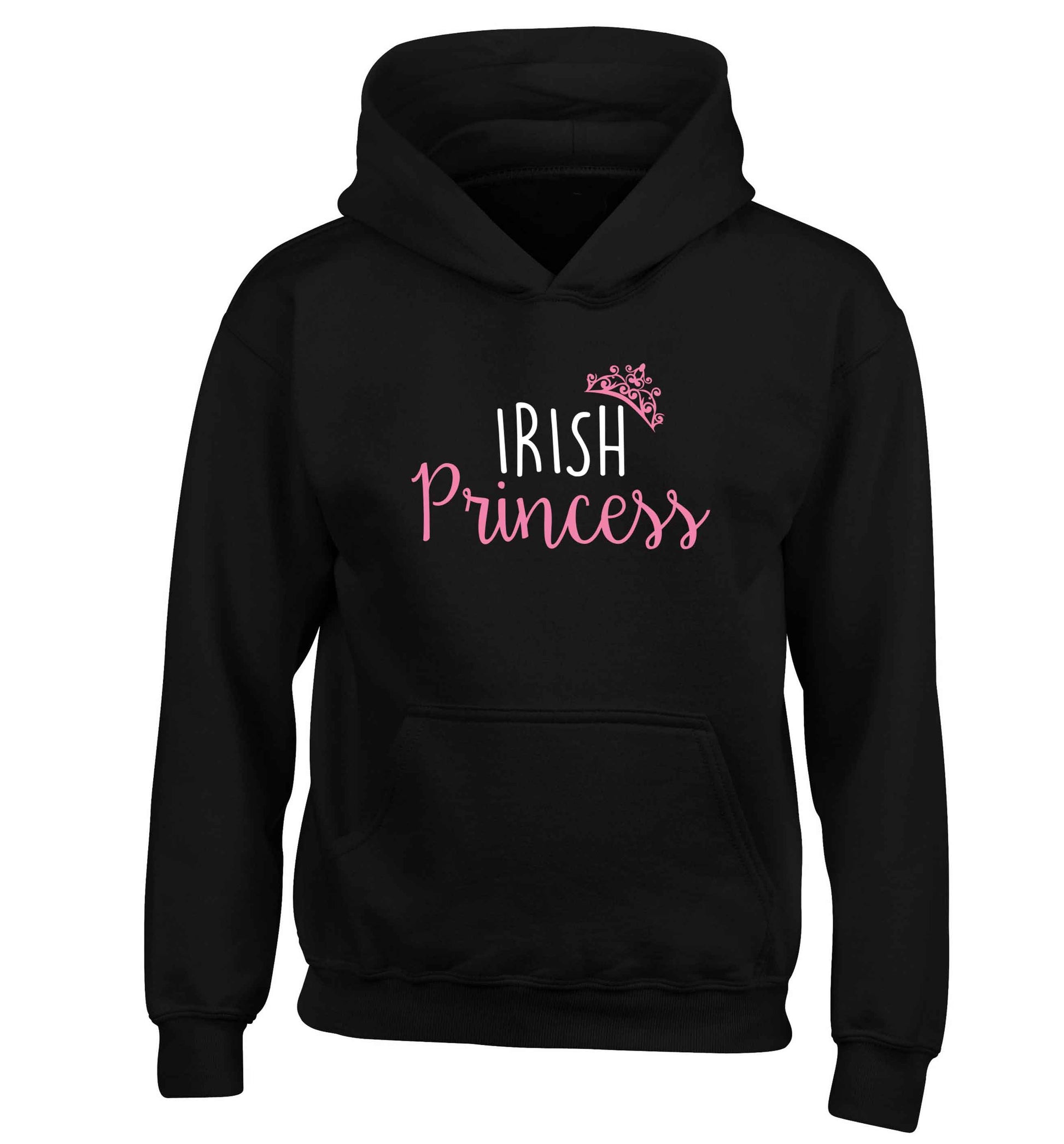 Irish princess children's black hoodie 12-13 Years