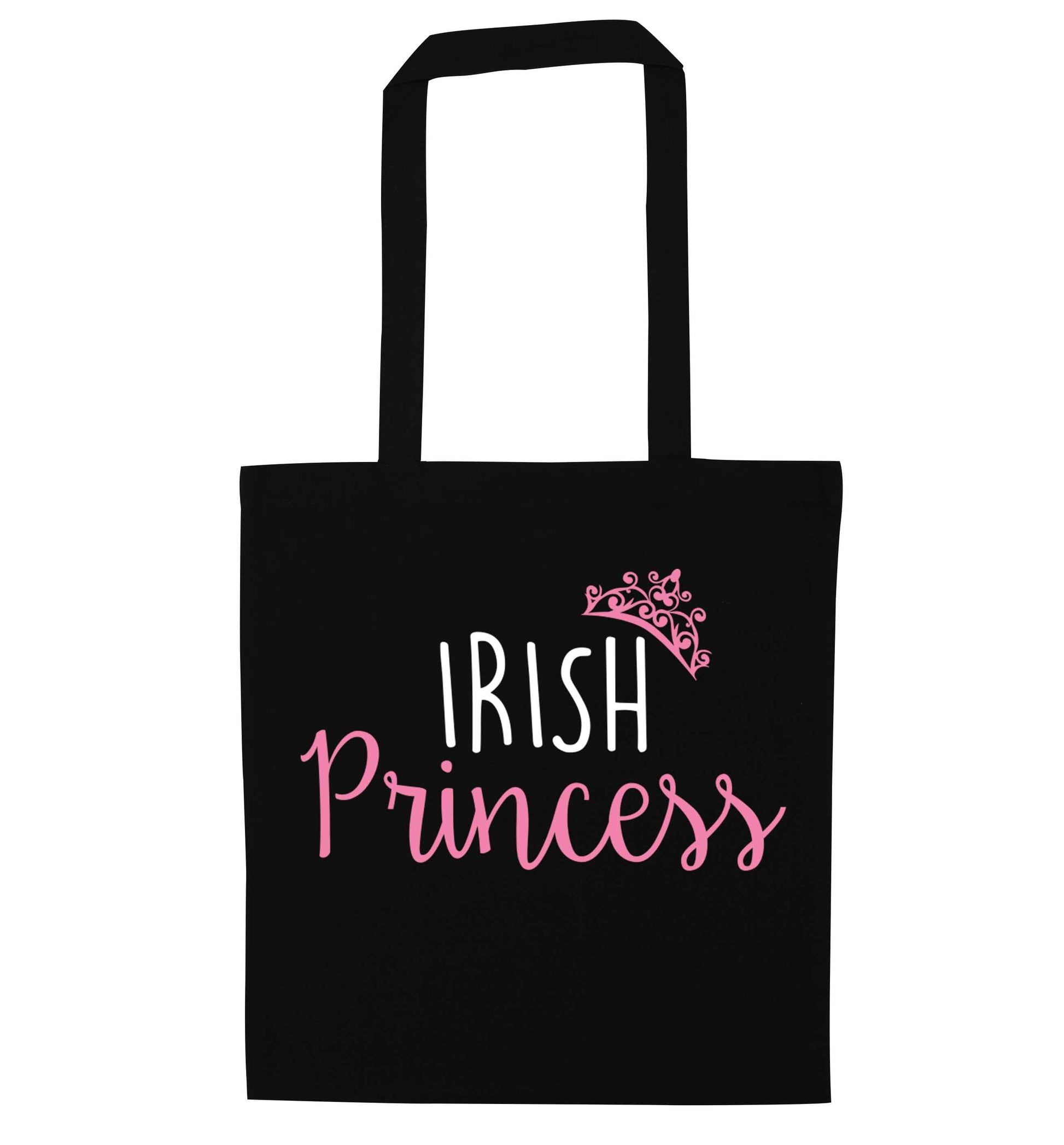 Irish princess black tote bag