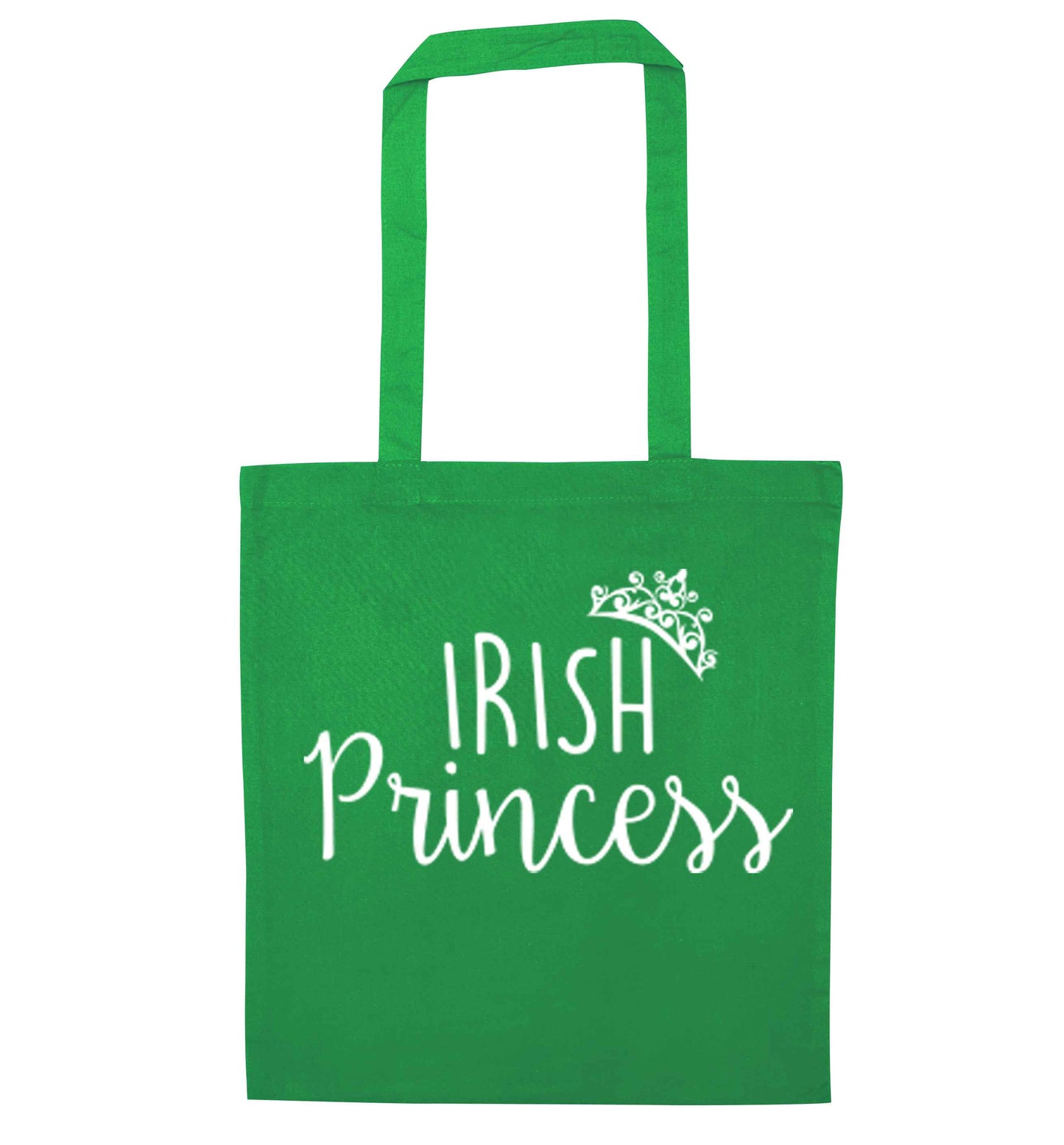 Irish princess green tote bag