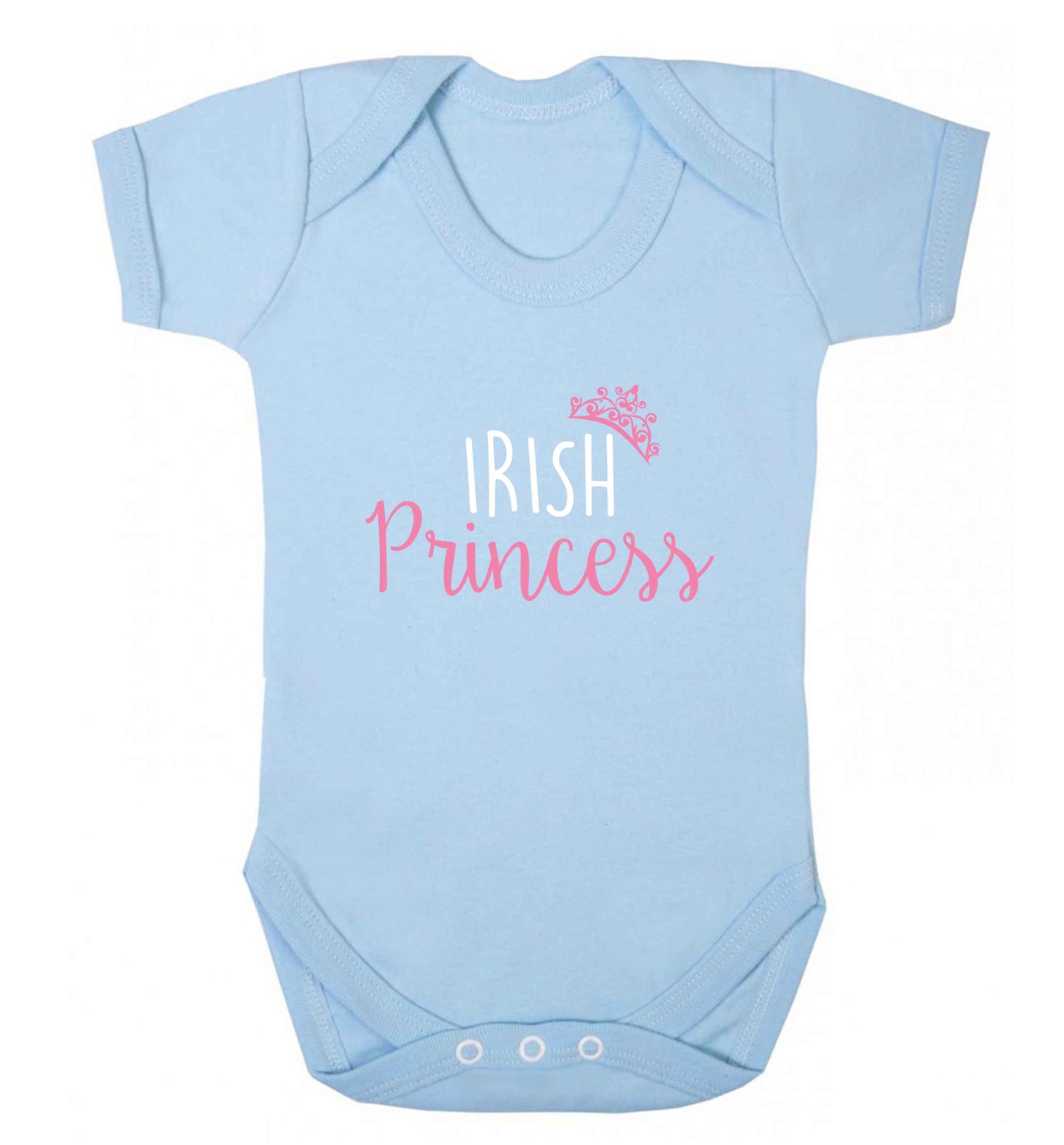 Irish princess baby vest pale blue 18-24 months