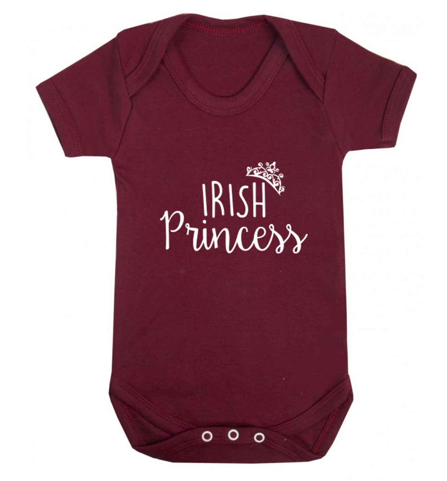 Irish princess baby vest maroon 18-24 months