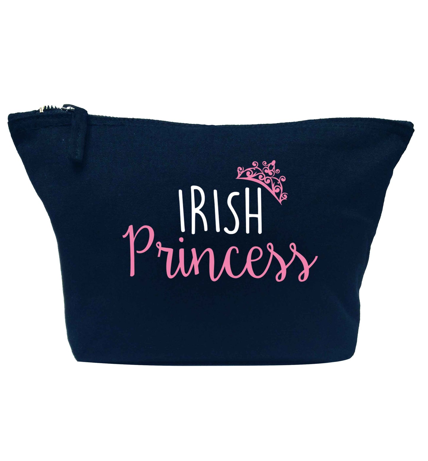 Irish princess navy makeup bag
