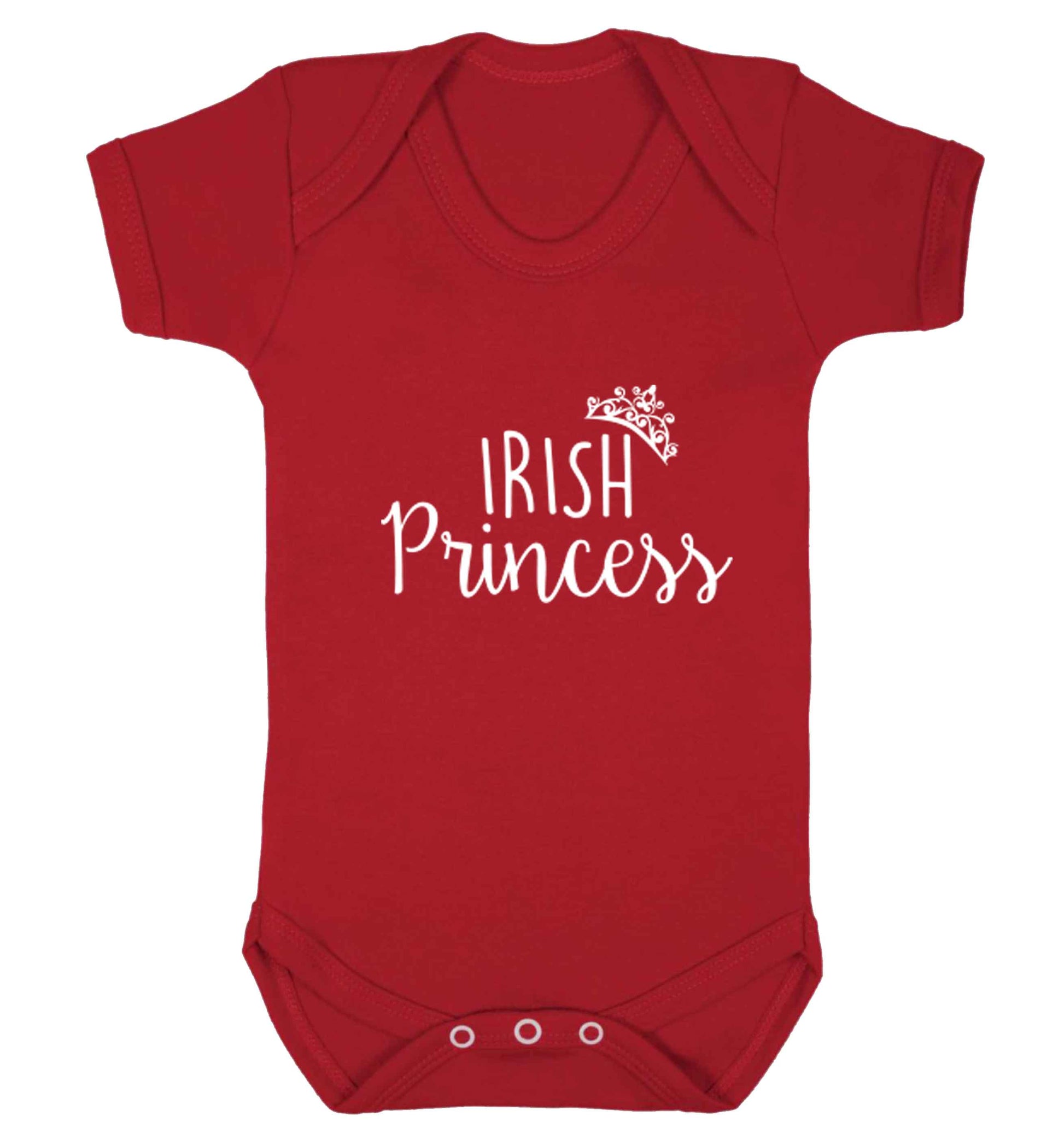 Irish princess baby vest red 18-24 months