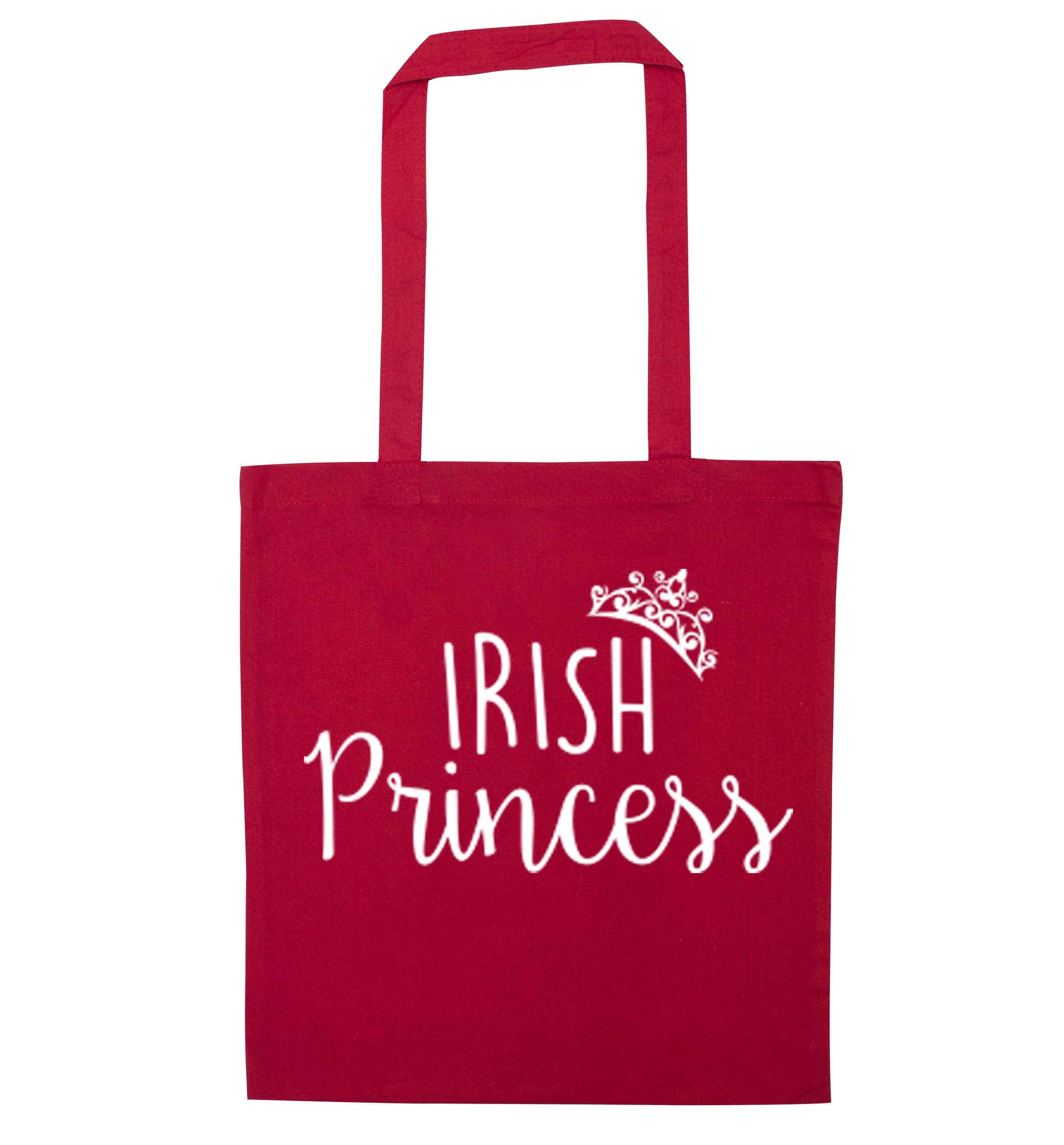 Irish princess red tote bag