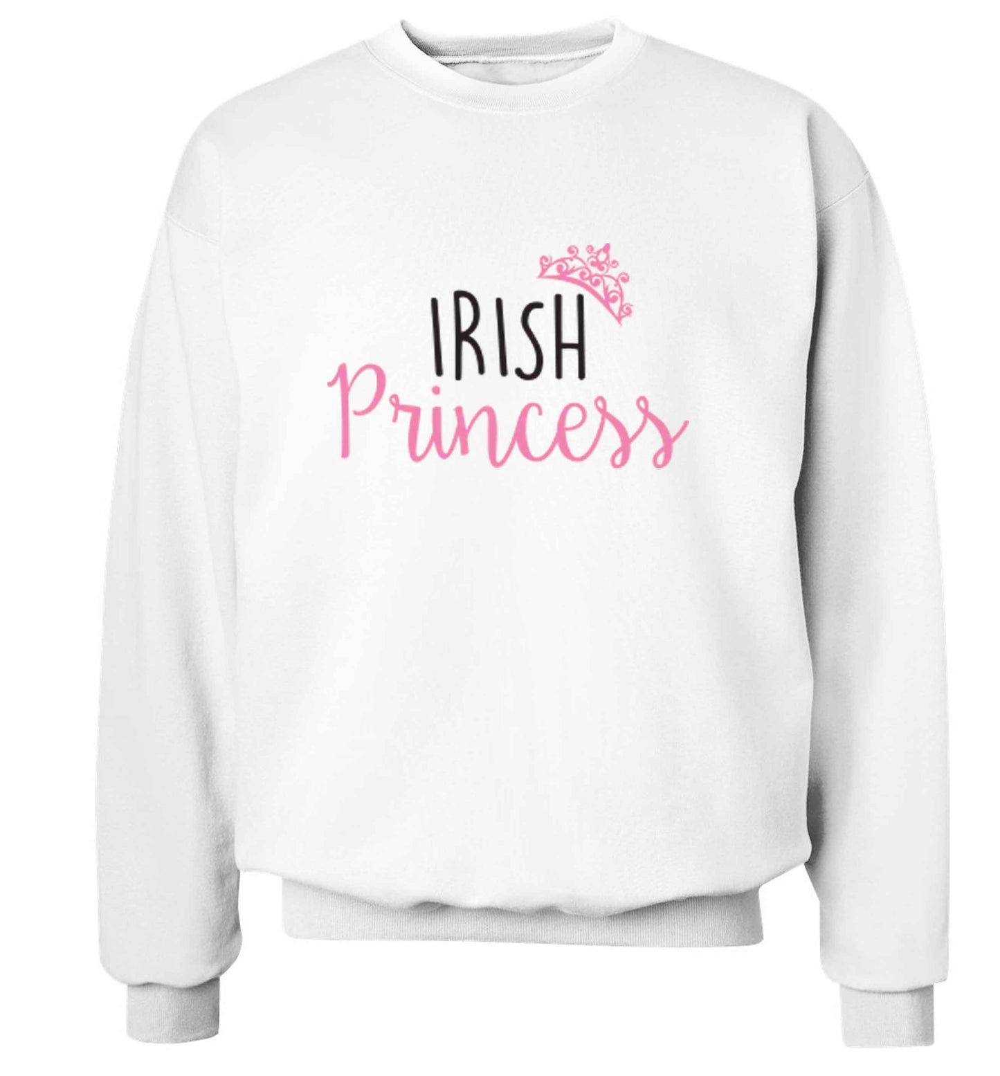 Irish princess adult's unisex white sweater 2XL