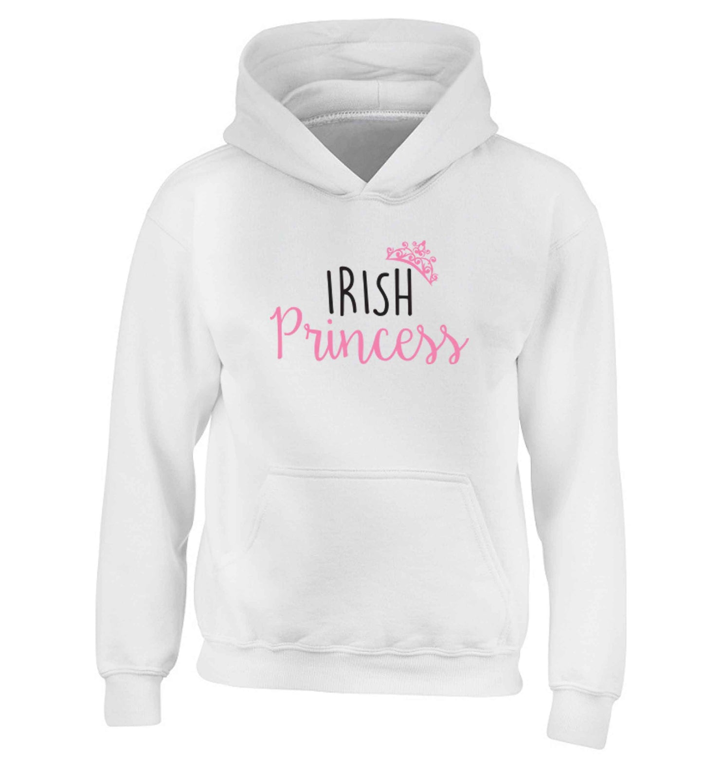 Irish princess children's white hoodie 12-13 Years