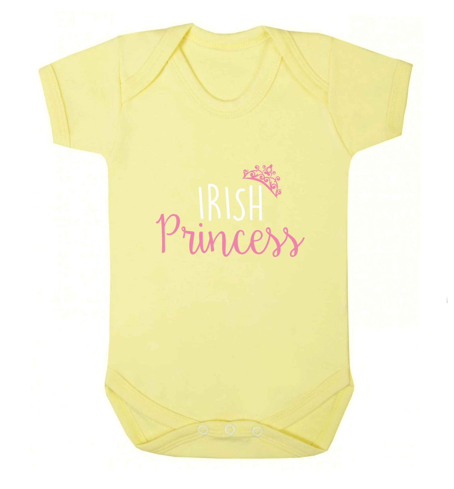 Irish princess baby vest pale yellow 18-24 months
