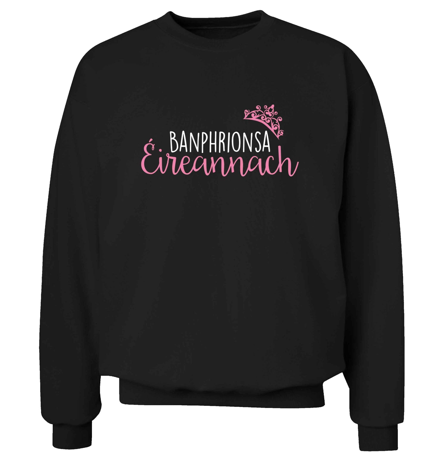 Banphrionsa eireannach adult's unisex black sweater 2XL