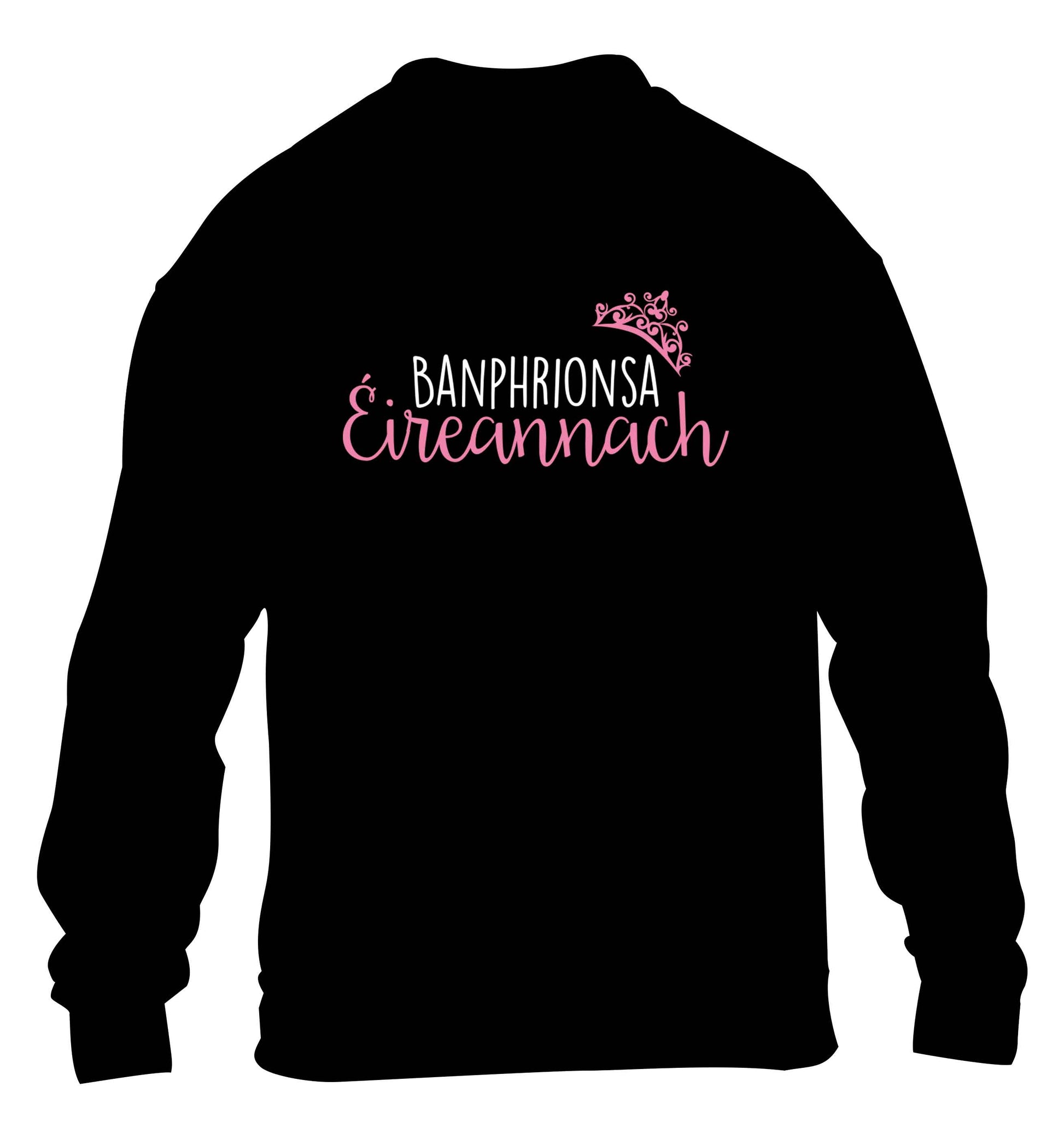 Banphrionsa eireannach children's black sweater 12-13 Years