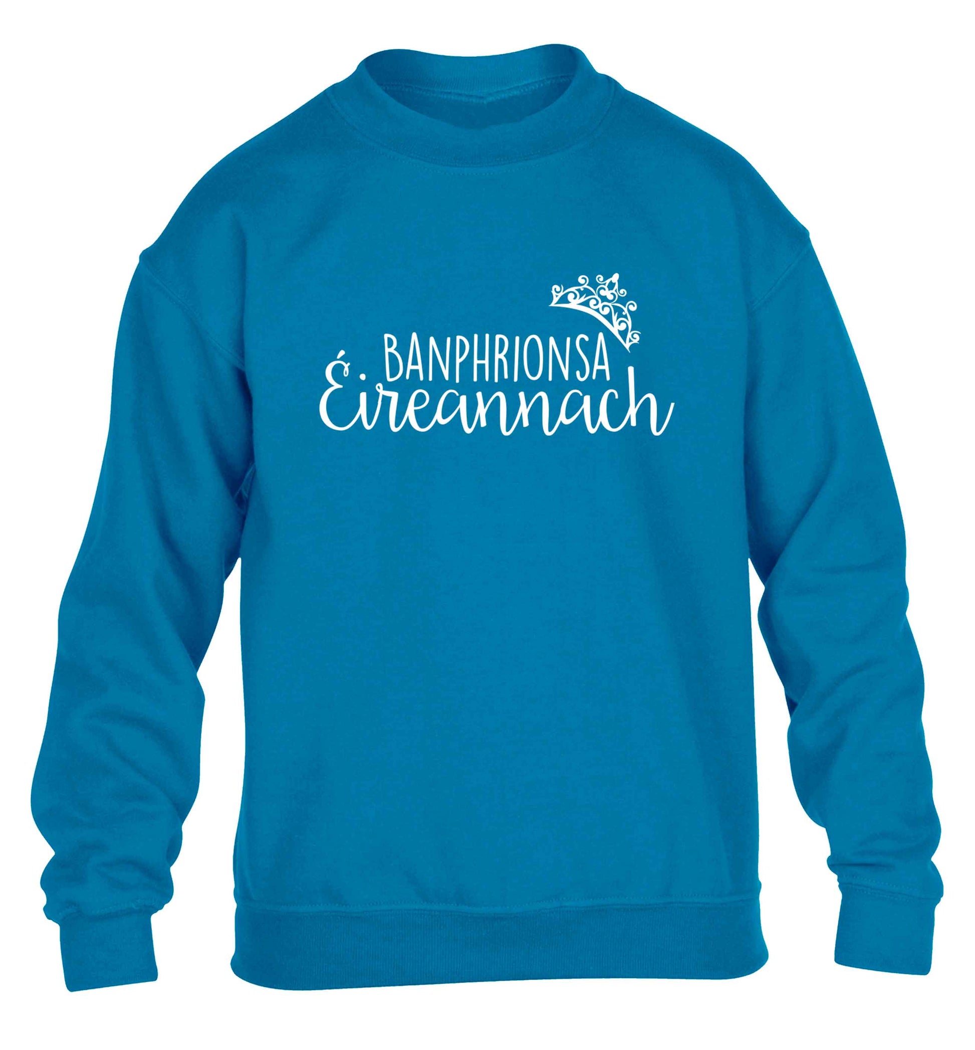 Banphrionsa eireannach children's blue sweater 12-13 Years