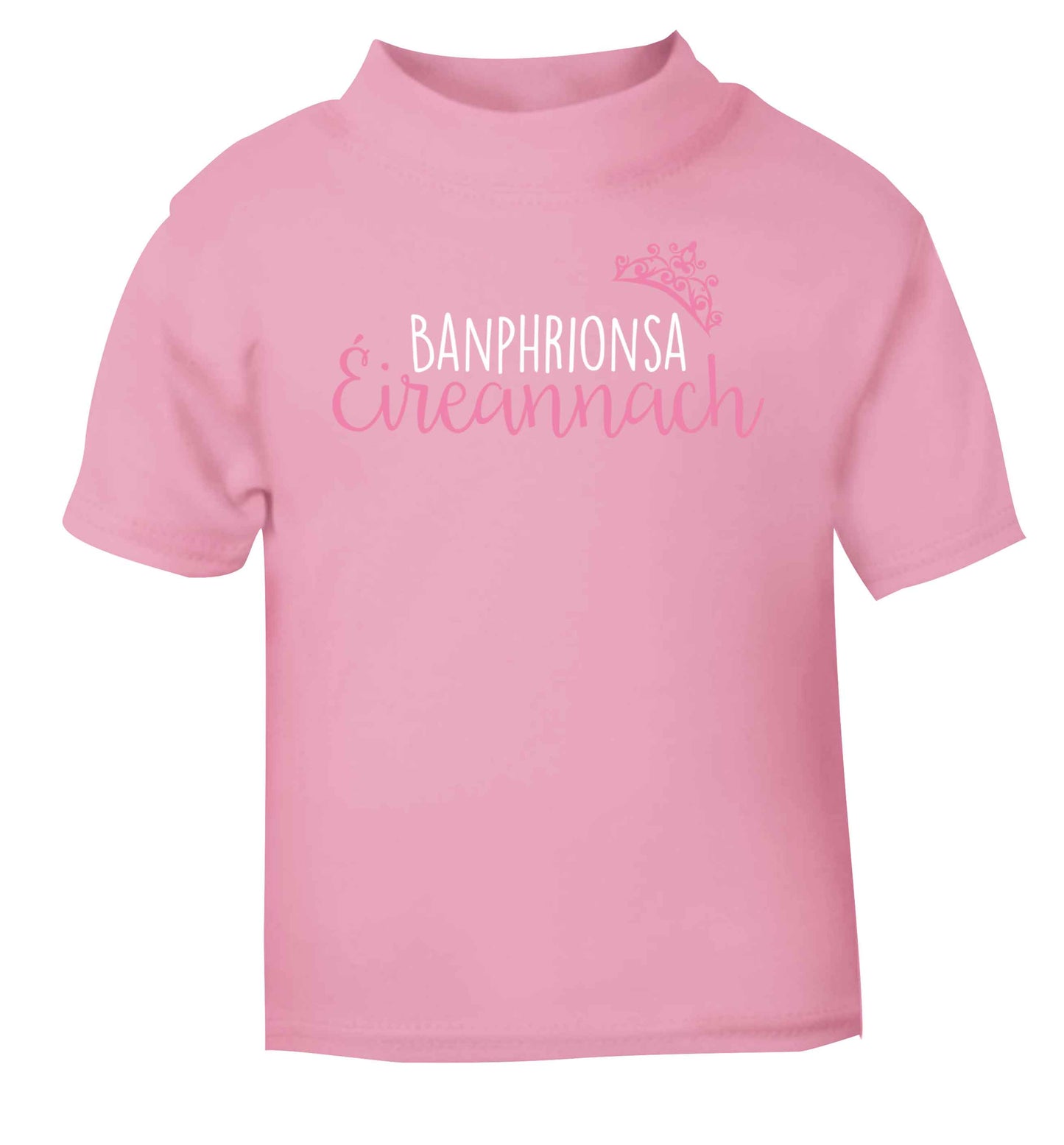 Banphrionsa eireannach light pink baby toddler Tshirt 2 Years