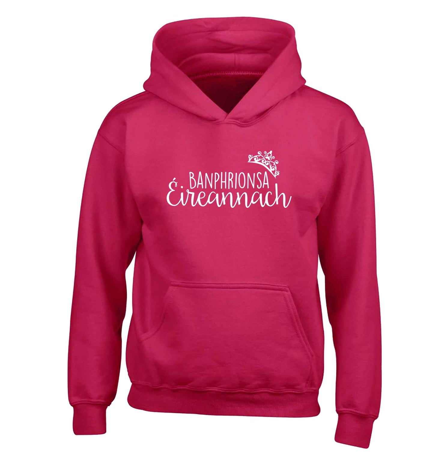 Banphrionsa eireannach children's pink hoodie 12-13 Years