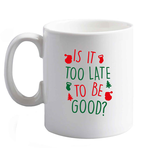 10 oz Favourite Type Pan Pancake ceramic mug right handed