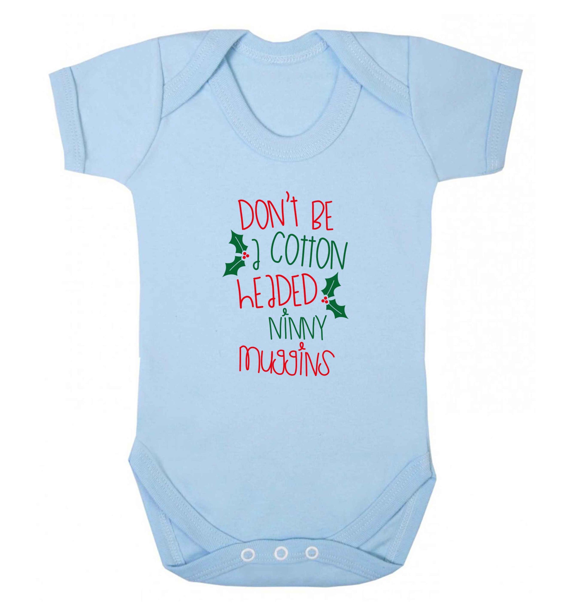 Too Late to be Good baby vest pale blue 18-24 months