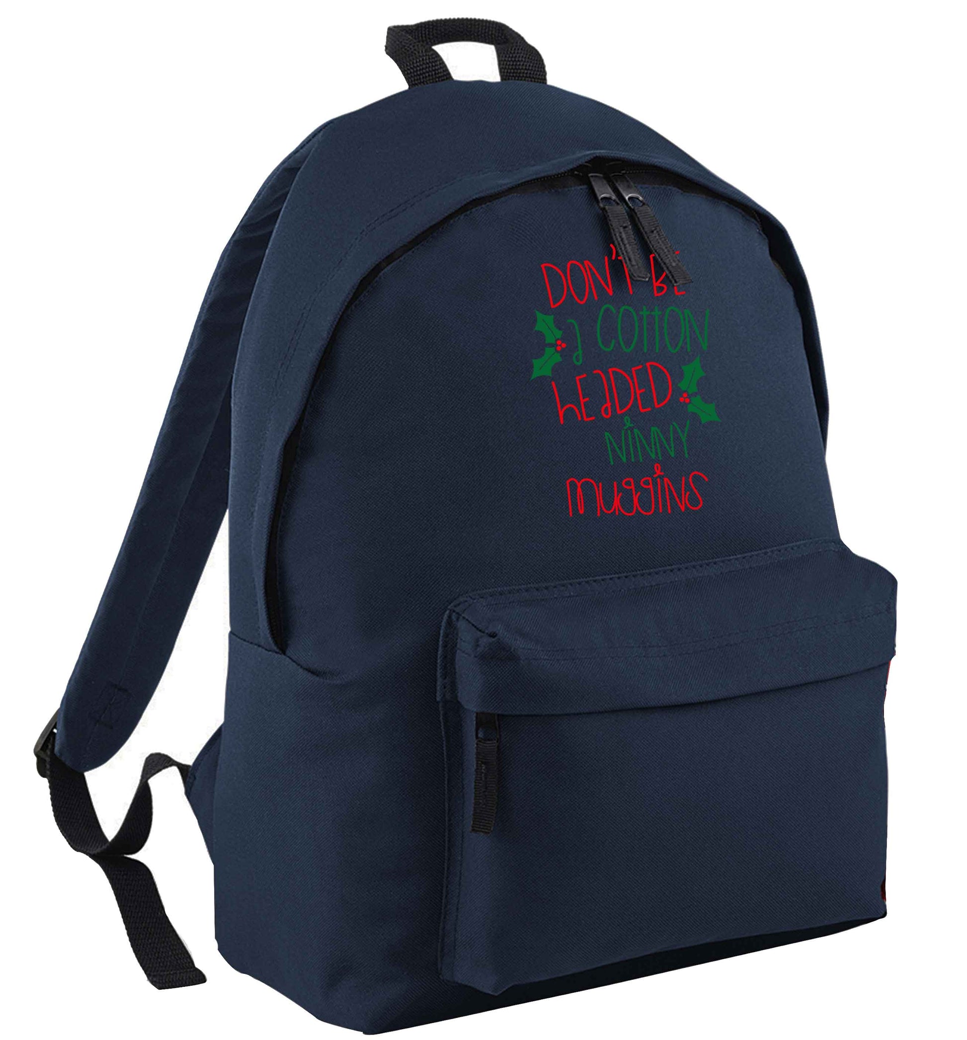 Too Late to be Good navy adults backpack