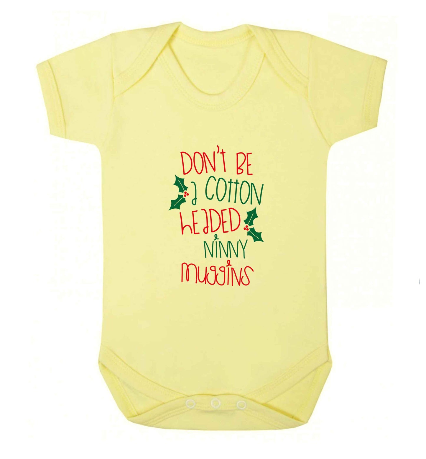 Too Late to be Good baby vest pale yellow 18-24 months