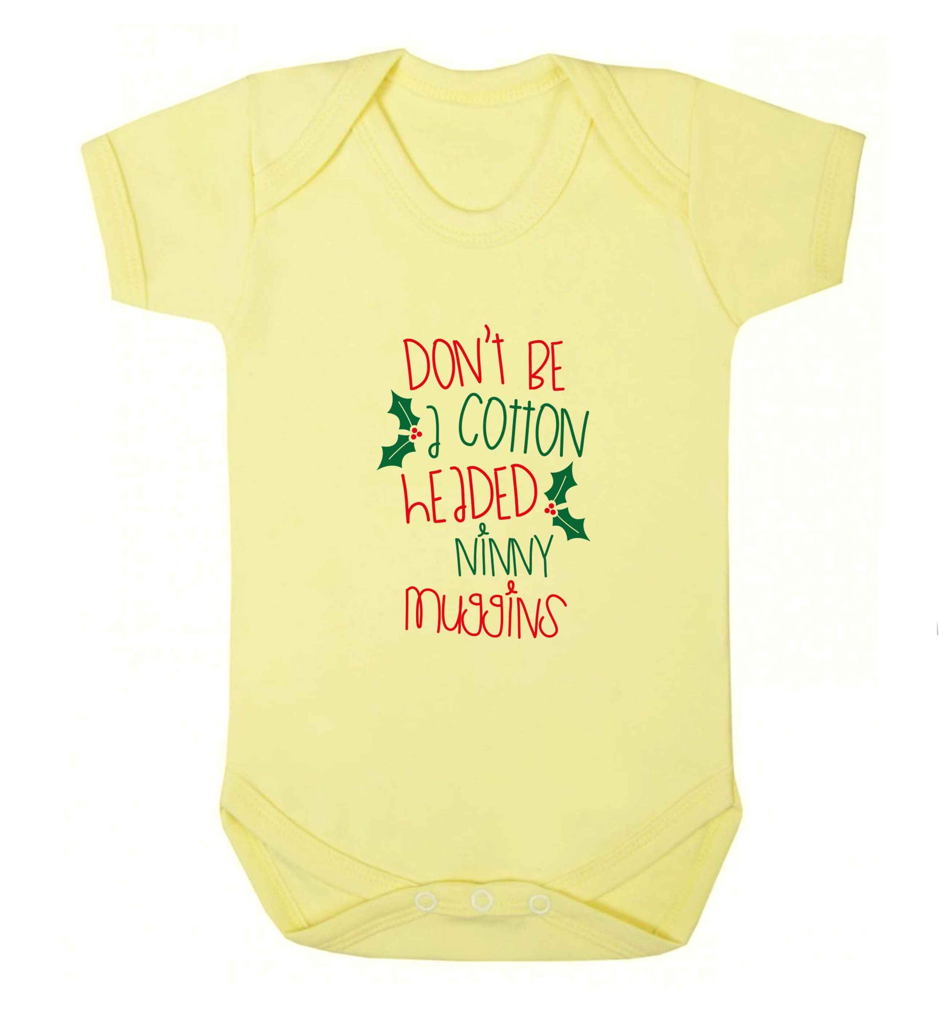 Too Late to be Good baby vest pale yellow 18-24 months