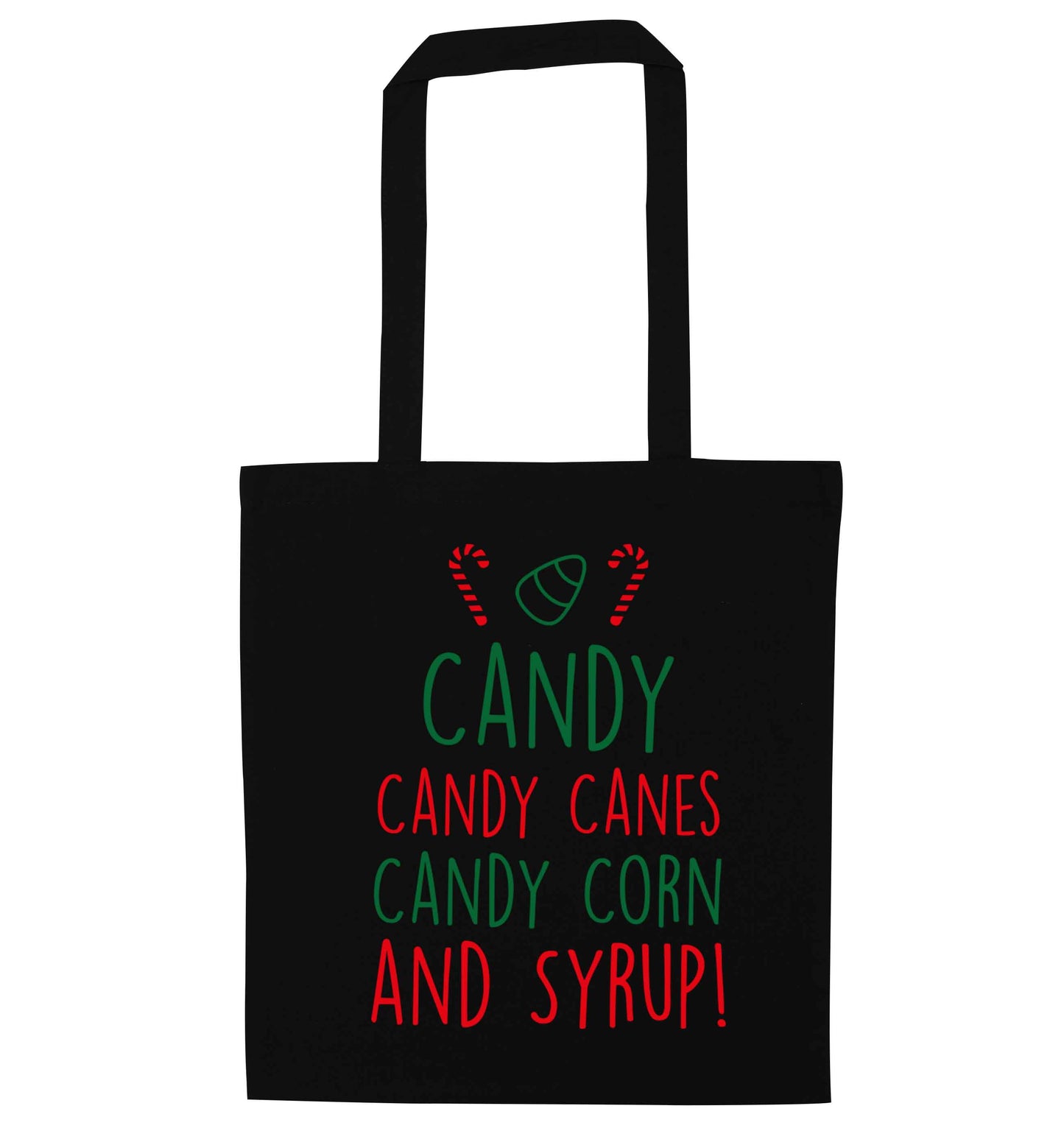 Candy Canes Candy Corns black tote bag