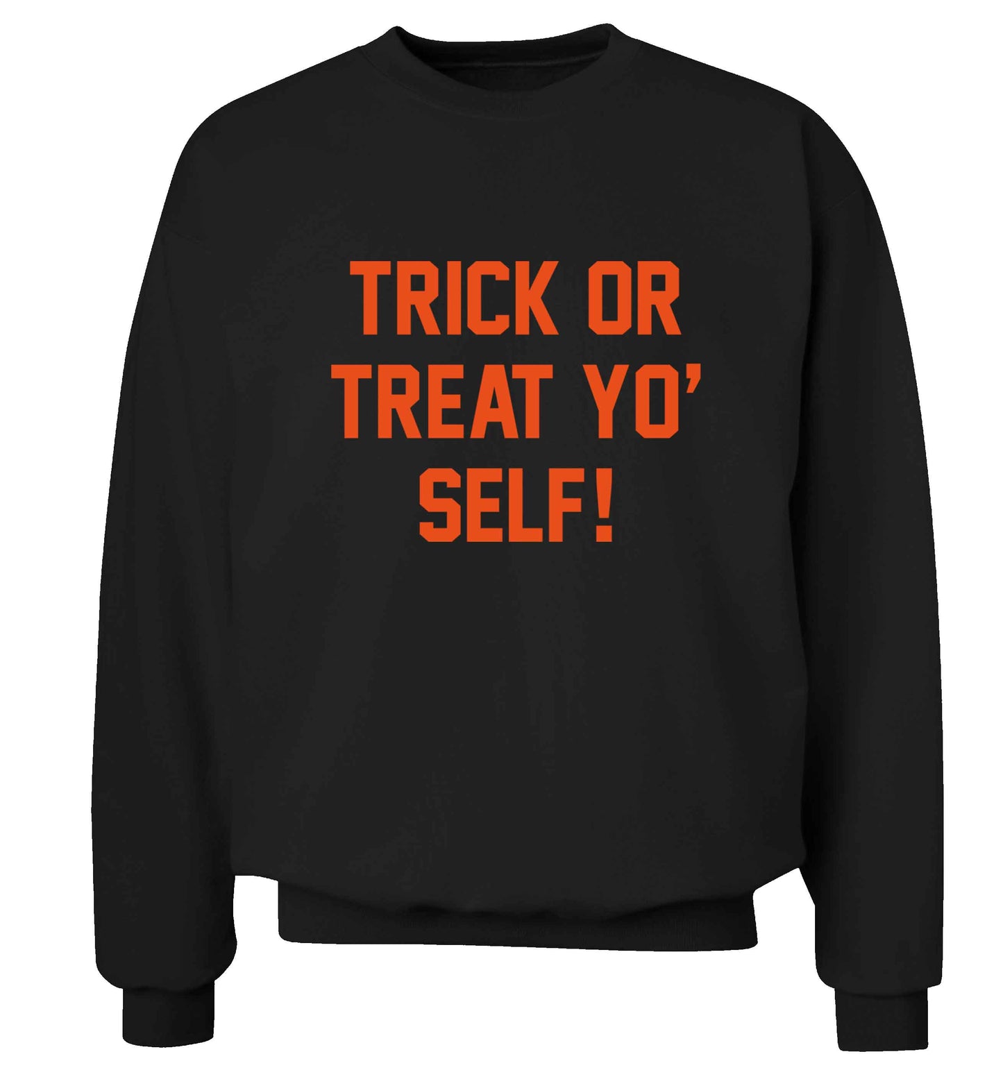 Trick or Treat Yo' Self adult's unisex black sweater 2XL