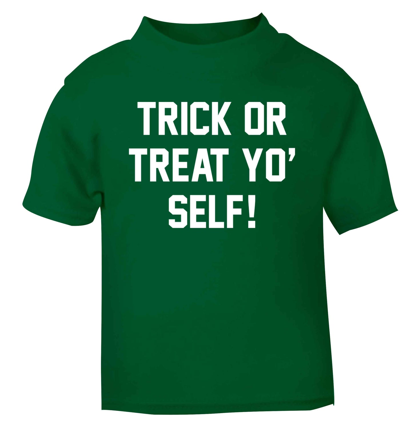 Trick or Treat Yo' Self green baby toddler Tshirt 2 Years