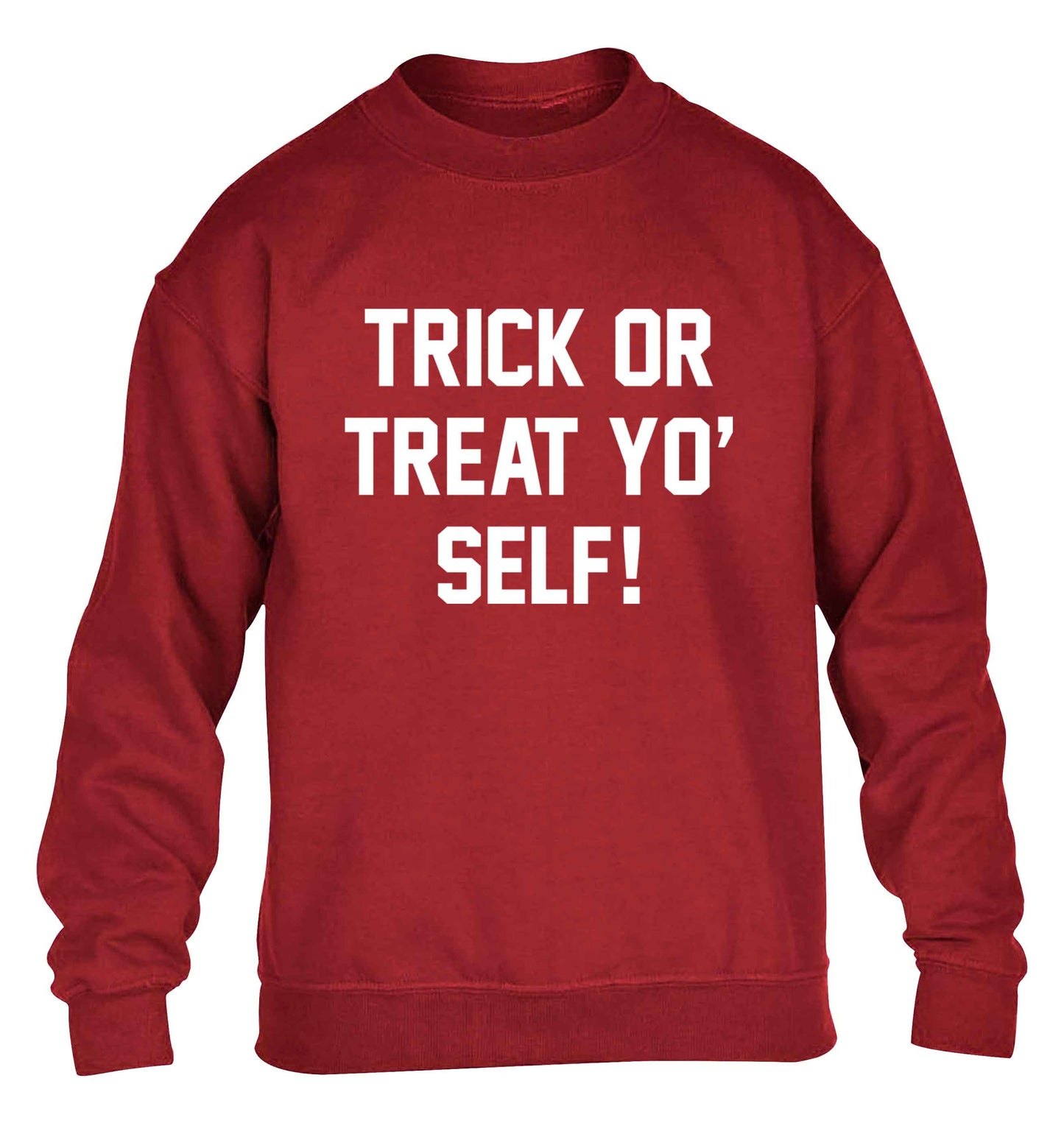 Trick or Treat Yo' Self children's grey sweater 12-13 Years