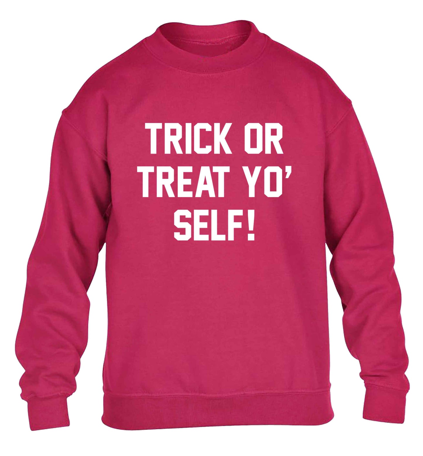 Trick or Treat Yo' Self children's pink sweater 12-13 Years