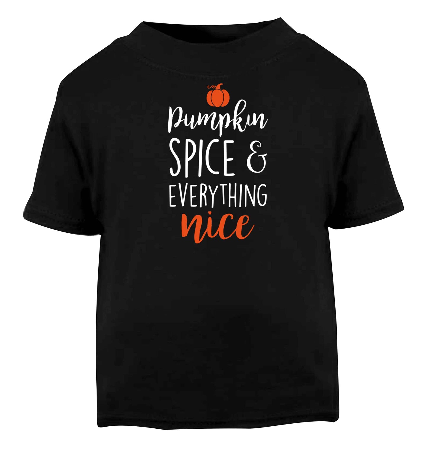Pumpkin Spice Nice Black baby toddler Tshirt 2 years
