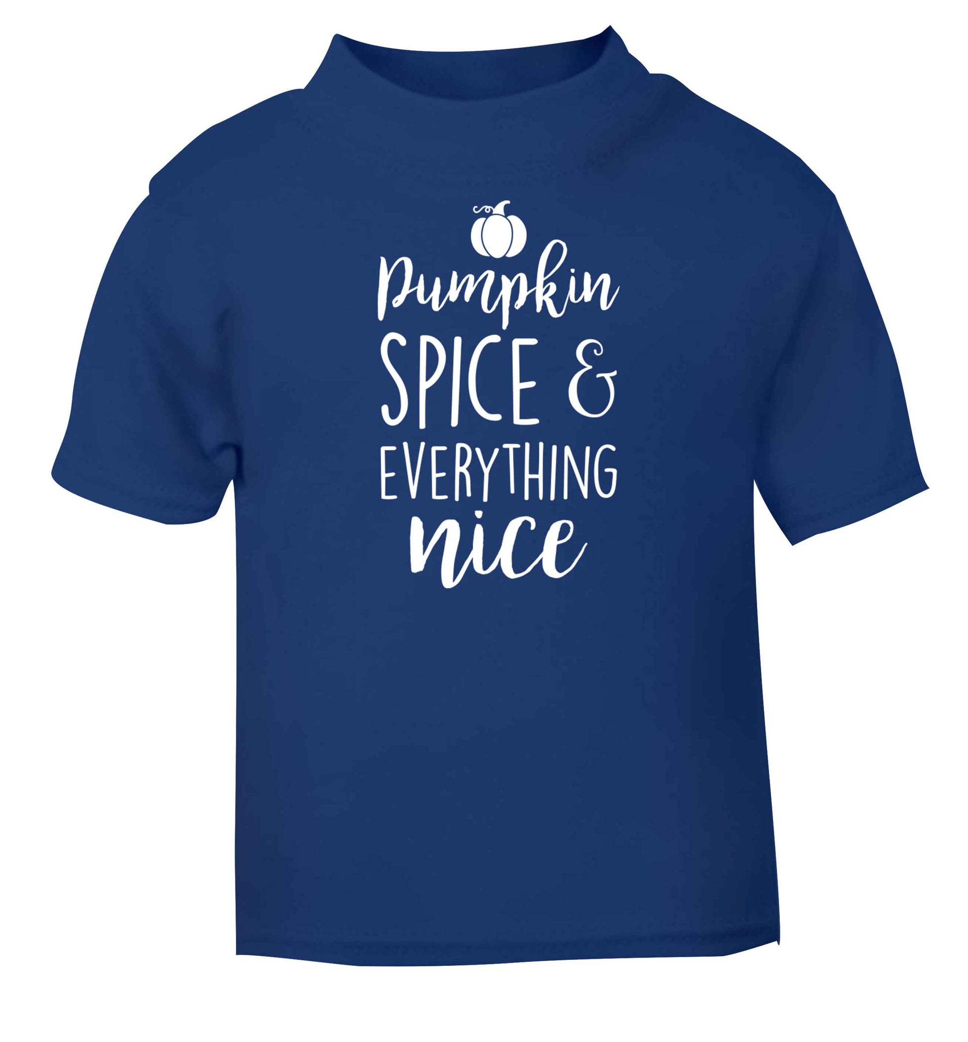 Pumpkin Spice Nice blue baby toddler Tshirt 2 Years
