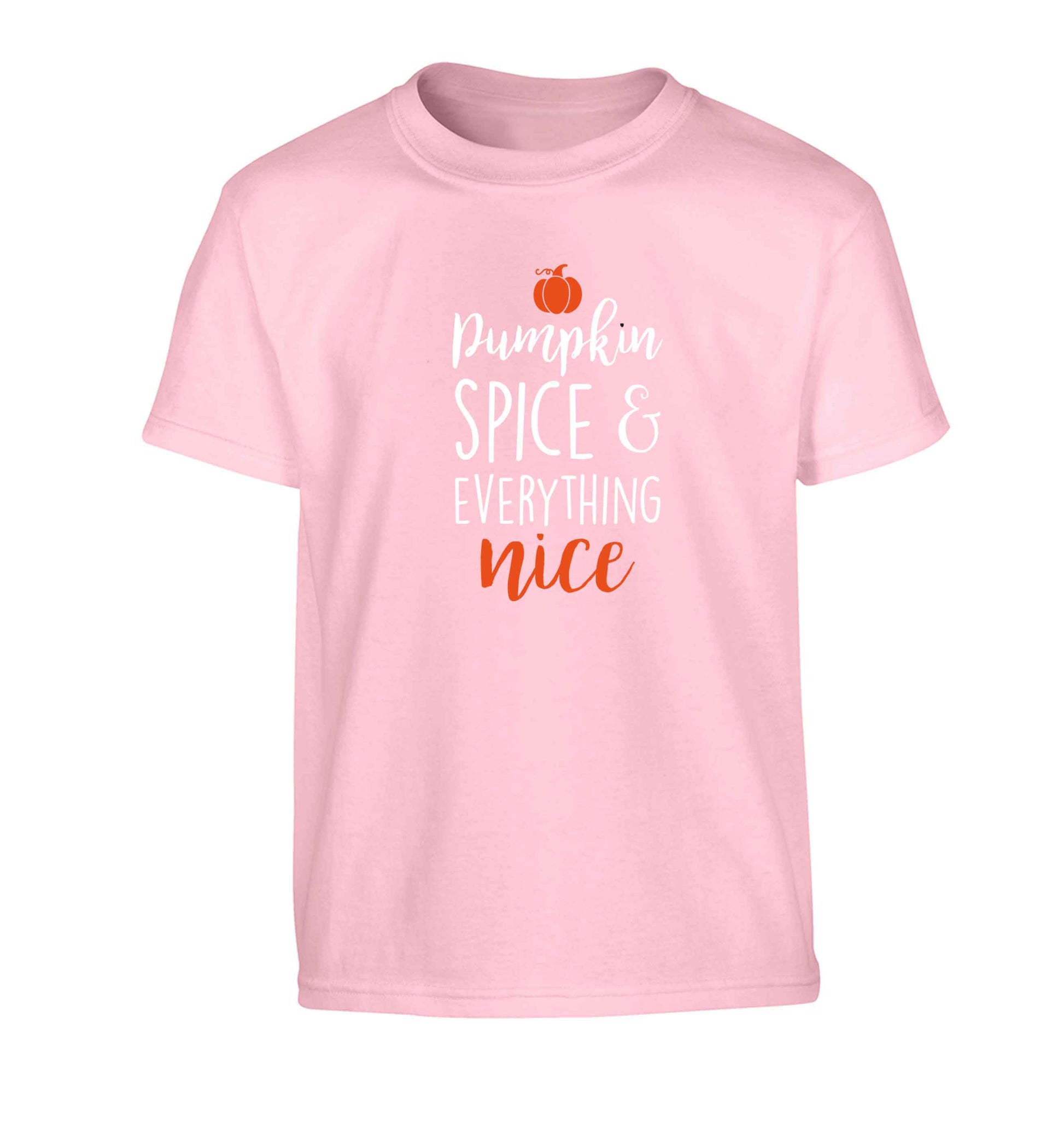 Pumpkin Spice Nice Children's light pink Tshirt 12-13 Years