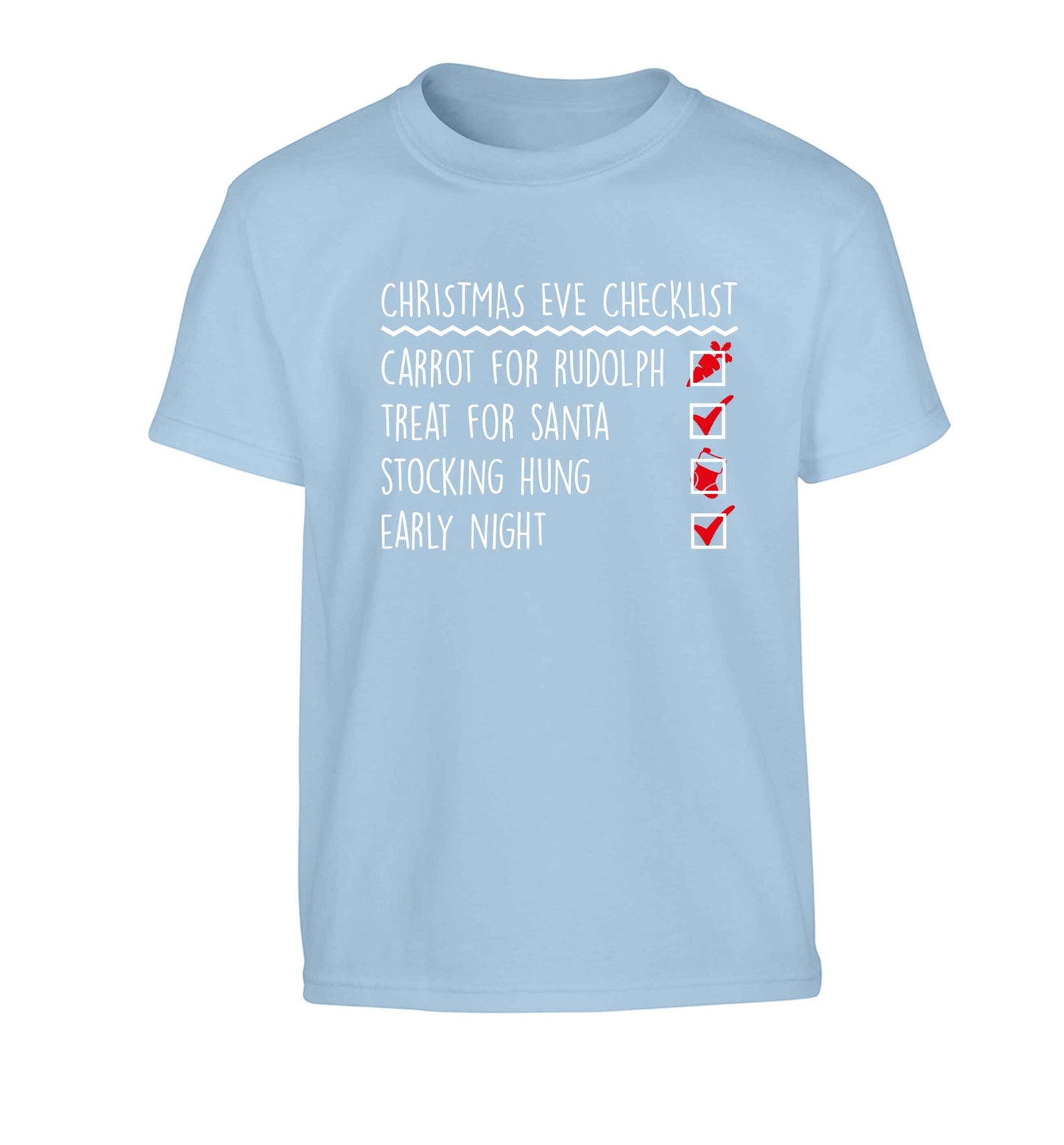 Candy Canes Candy Corns Children's light blue Tshirt 12-13 Years
