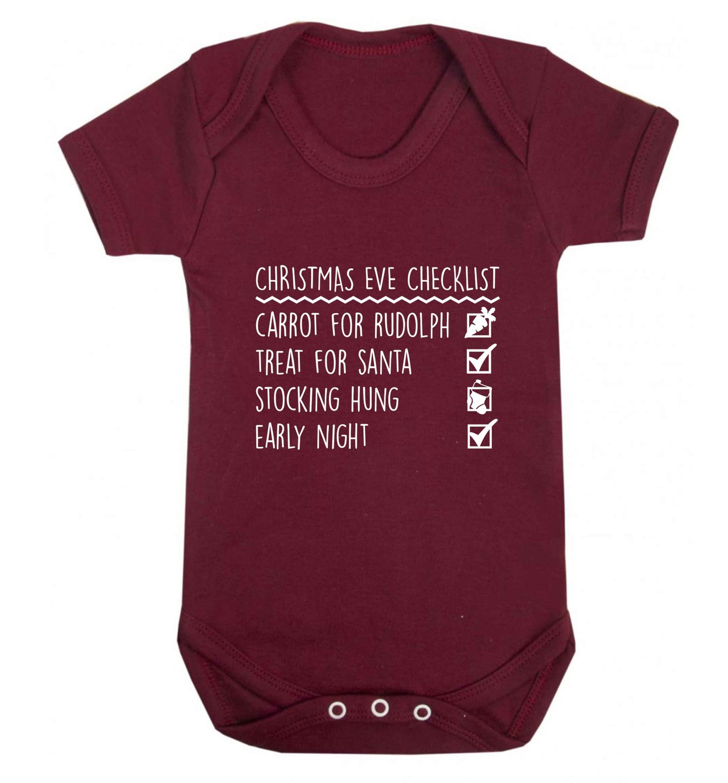 Candy Canes Candy Corns baby vest maroon 18-24 months