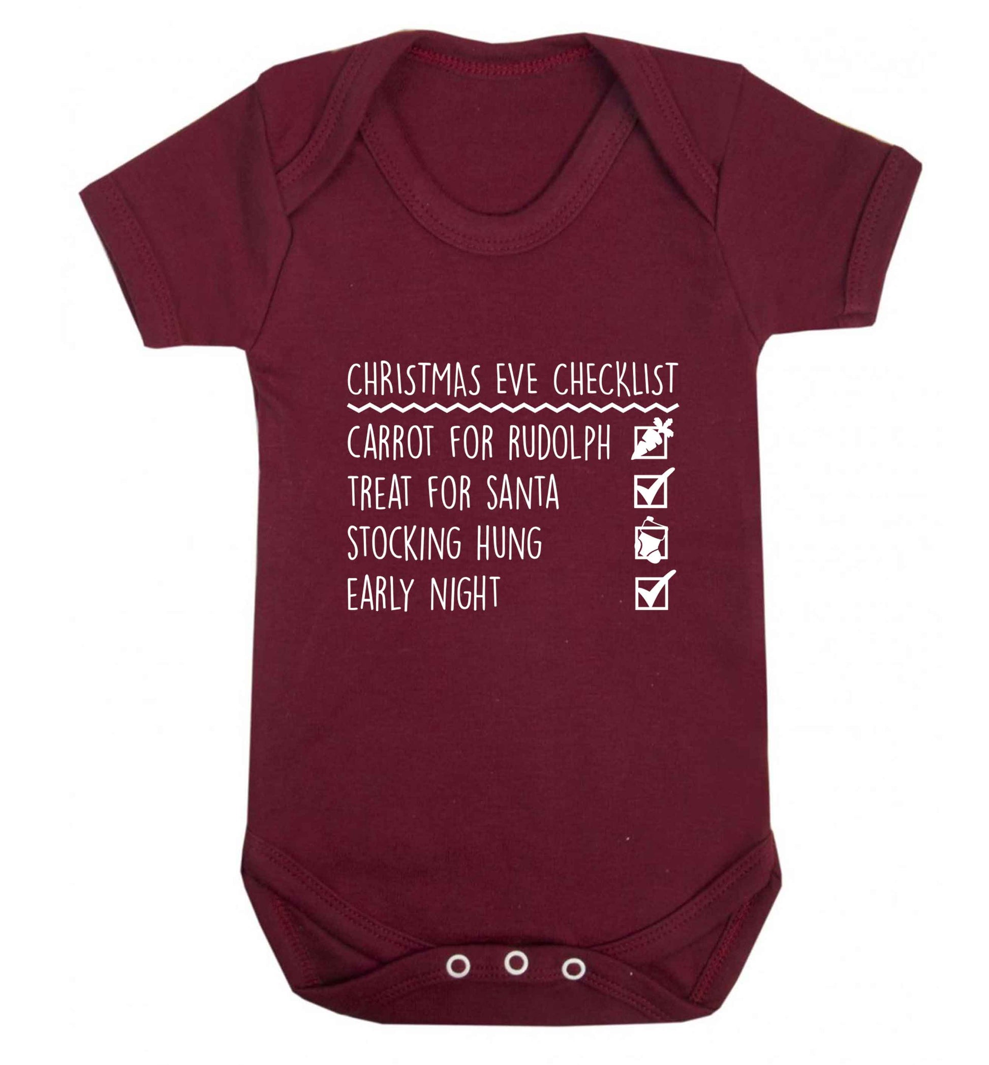 Candy Canes Candy Corns baby vest maroon 18-24 months