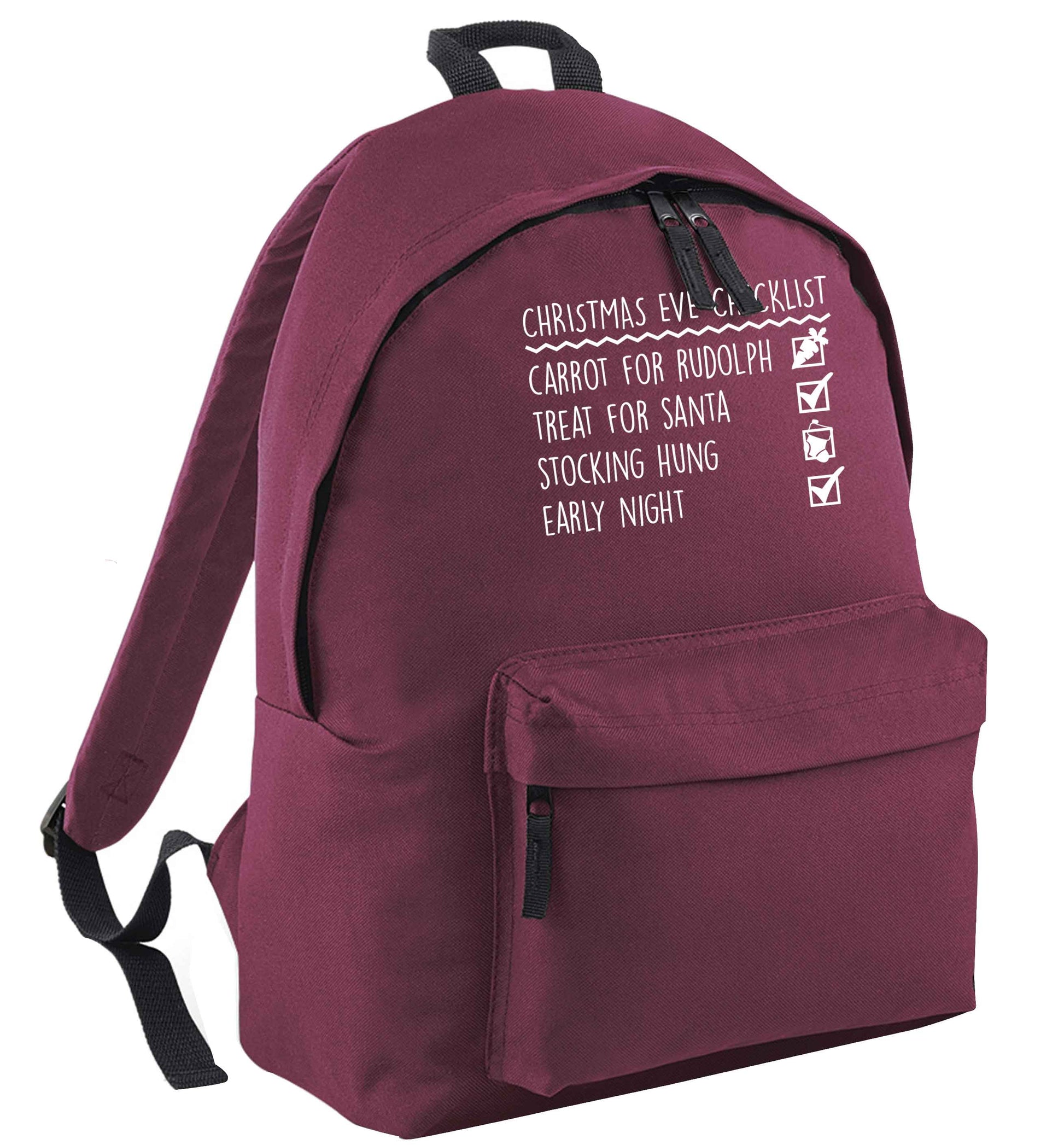 Candy Canes Candy Corns maroon adults backpack