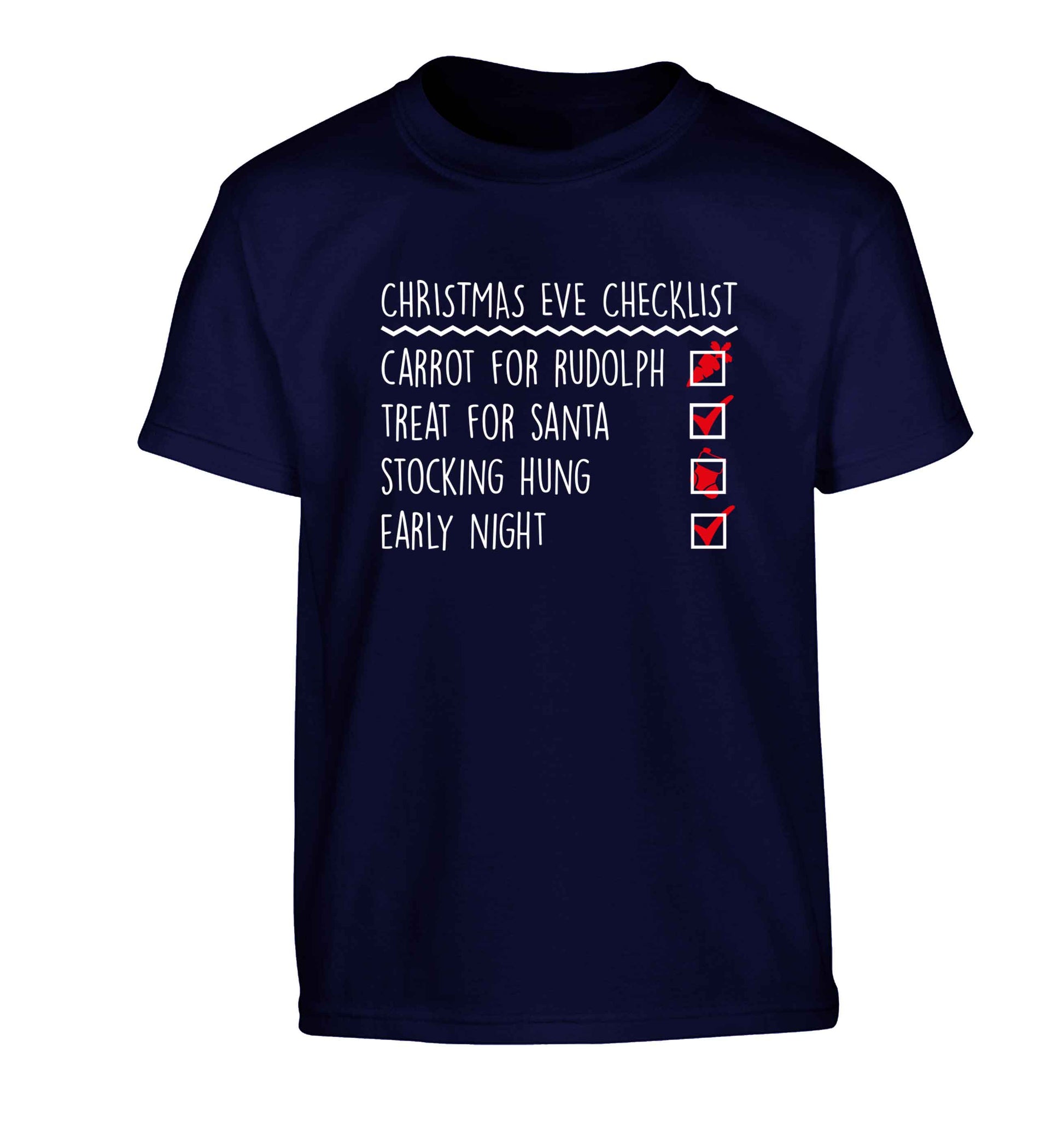 Candy Canes Candy Corns Children's navy Tshirt 12-13 Years