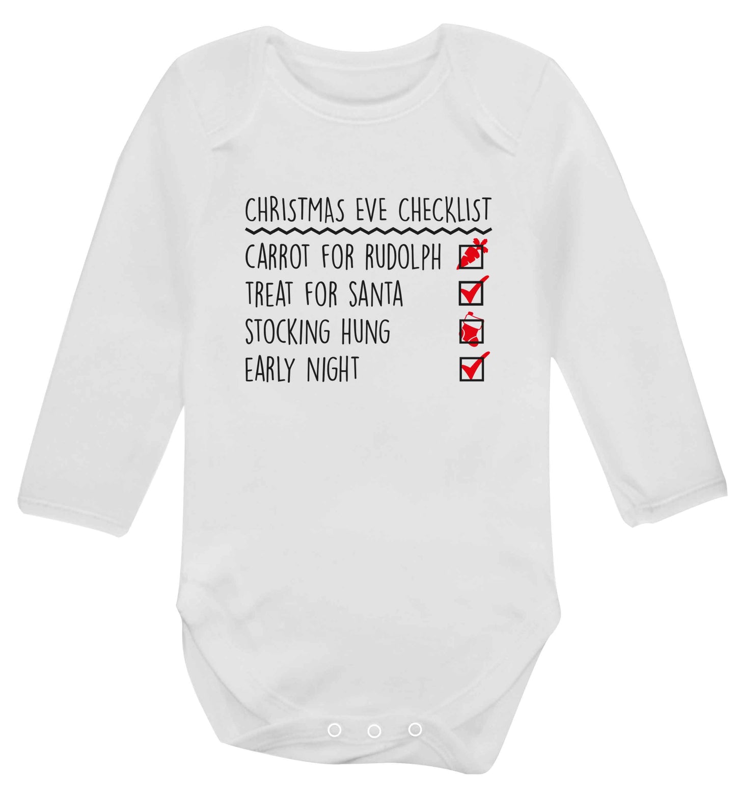 Candy Canes Candy Corns baby vest long sleeved white 6-12 months