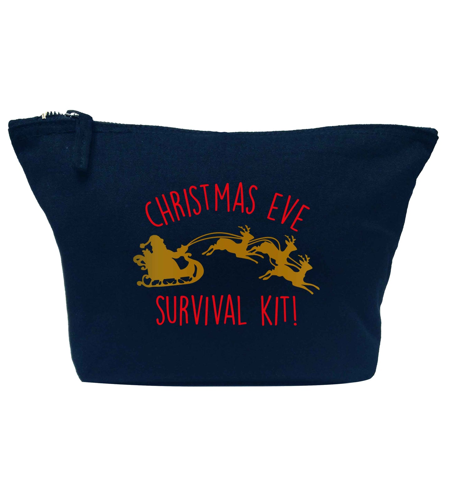 Christmas Day Survival Kitnavy makeup bag