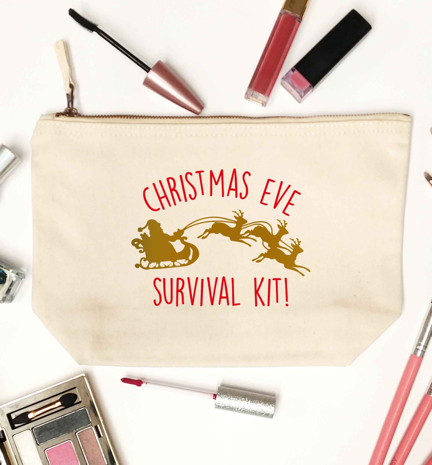 Christmas Day Survival Kitnatural makeup bag