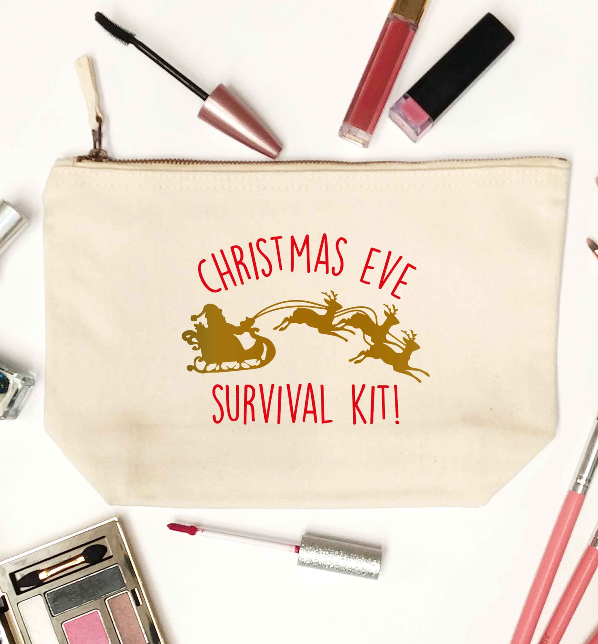 Christmas Day Survival Kitnatural makeup bag