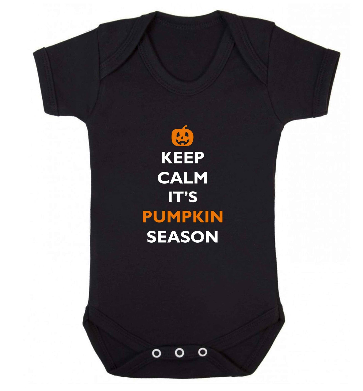Calm Pumpkin Season baby vest black 18-24 months