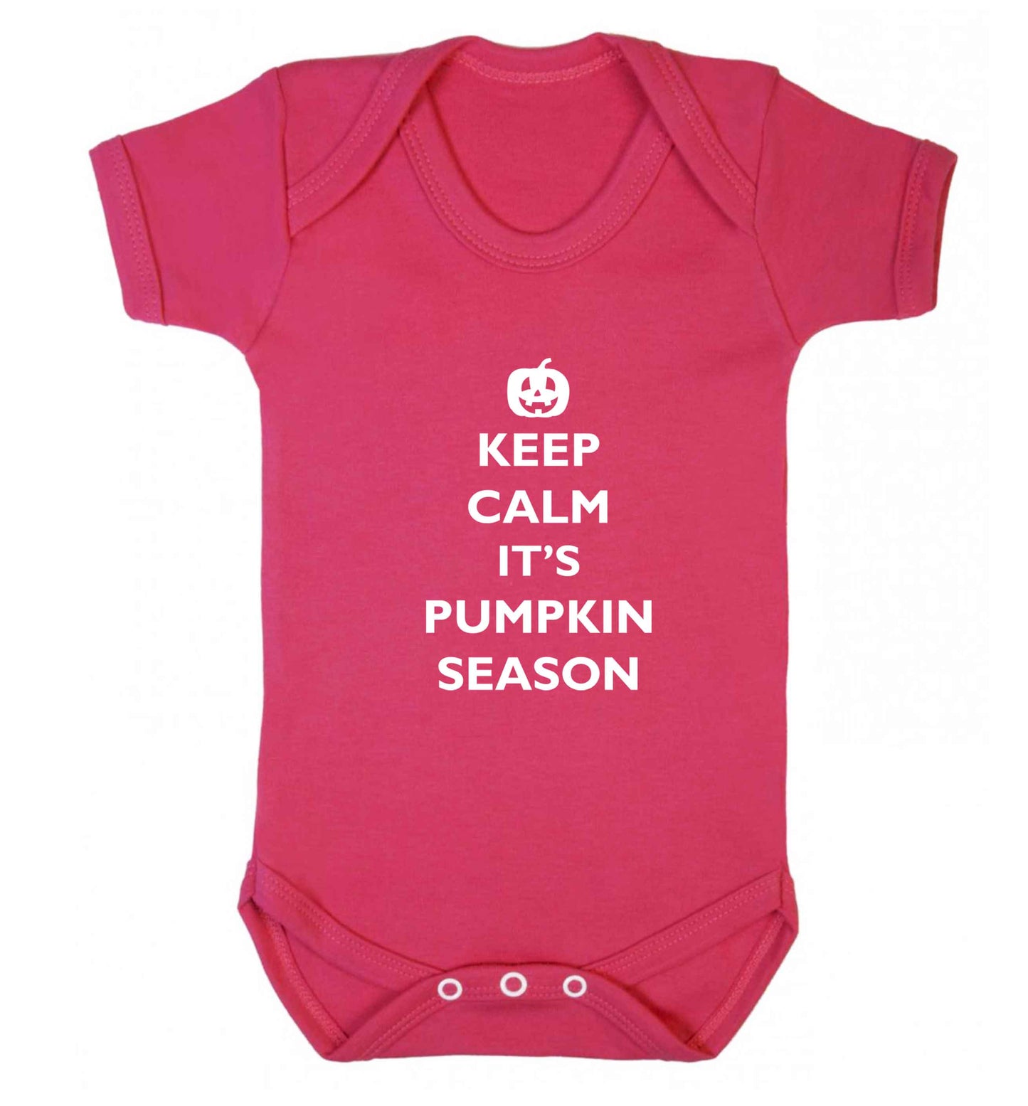 Calm Pumpkin Season baby vest dark pink 18-24 months