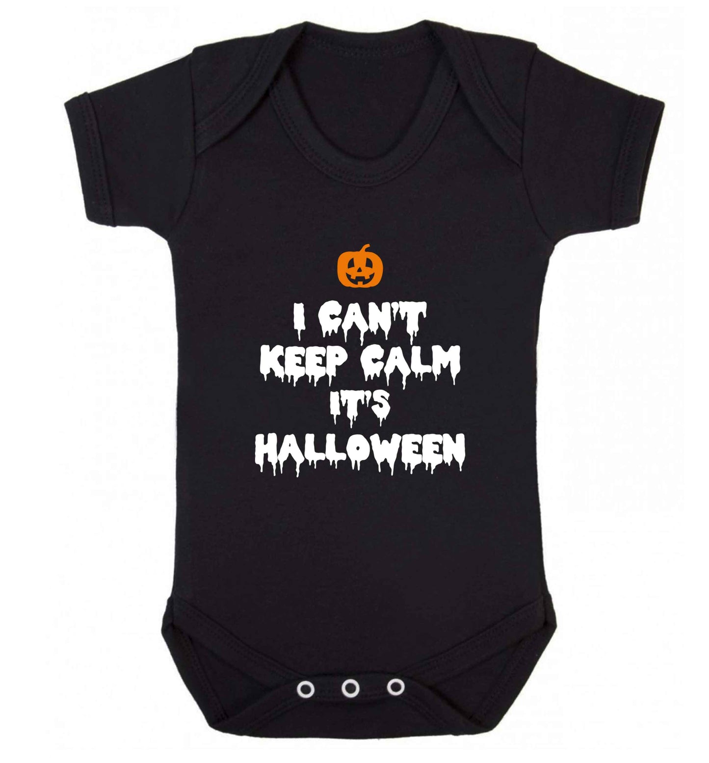 I can't keep calm it's halloween baby vest black 18-24 months