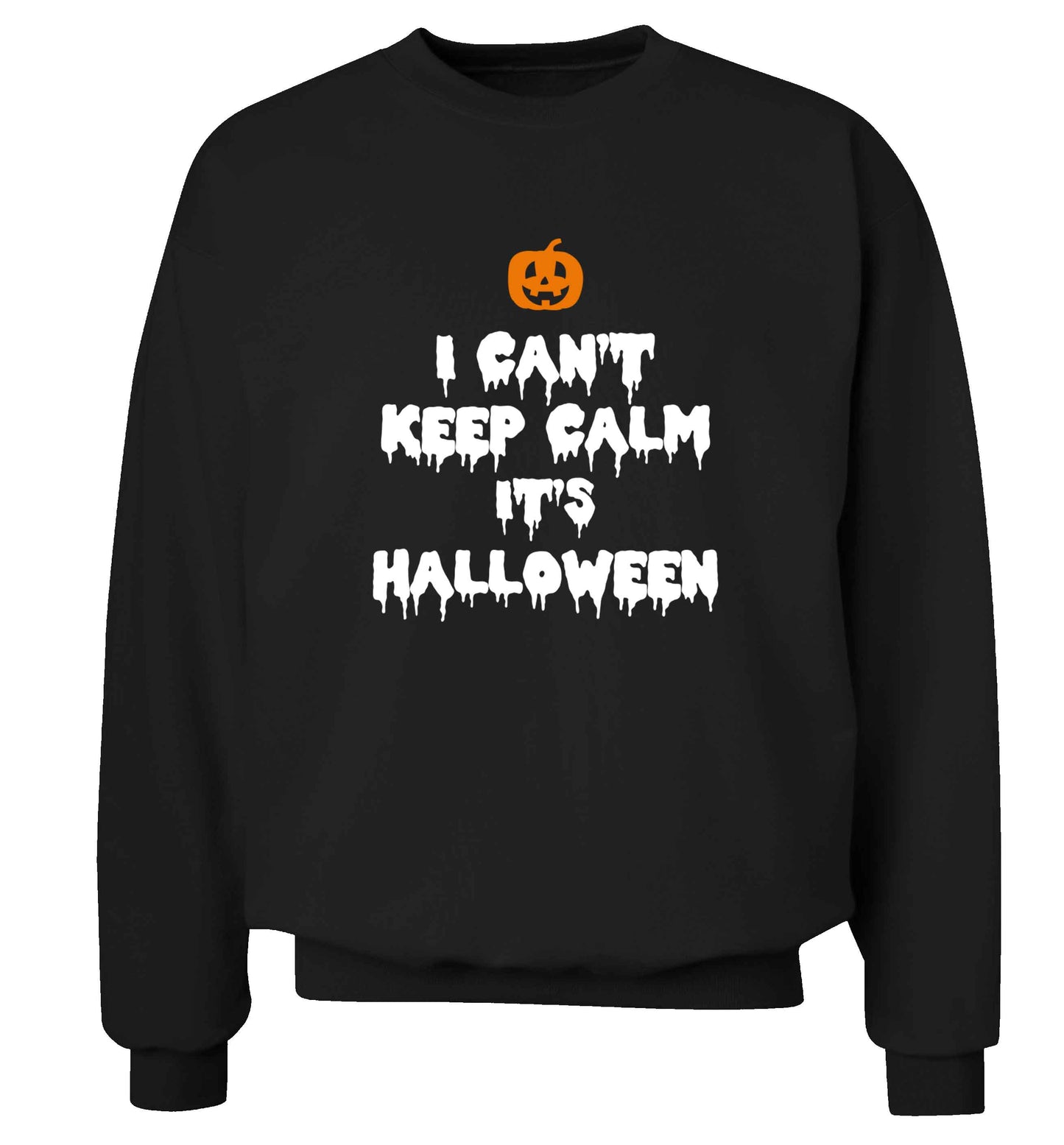 I can't keep calm it's halloween adult's unisex black sweater 2XL