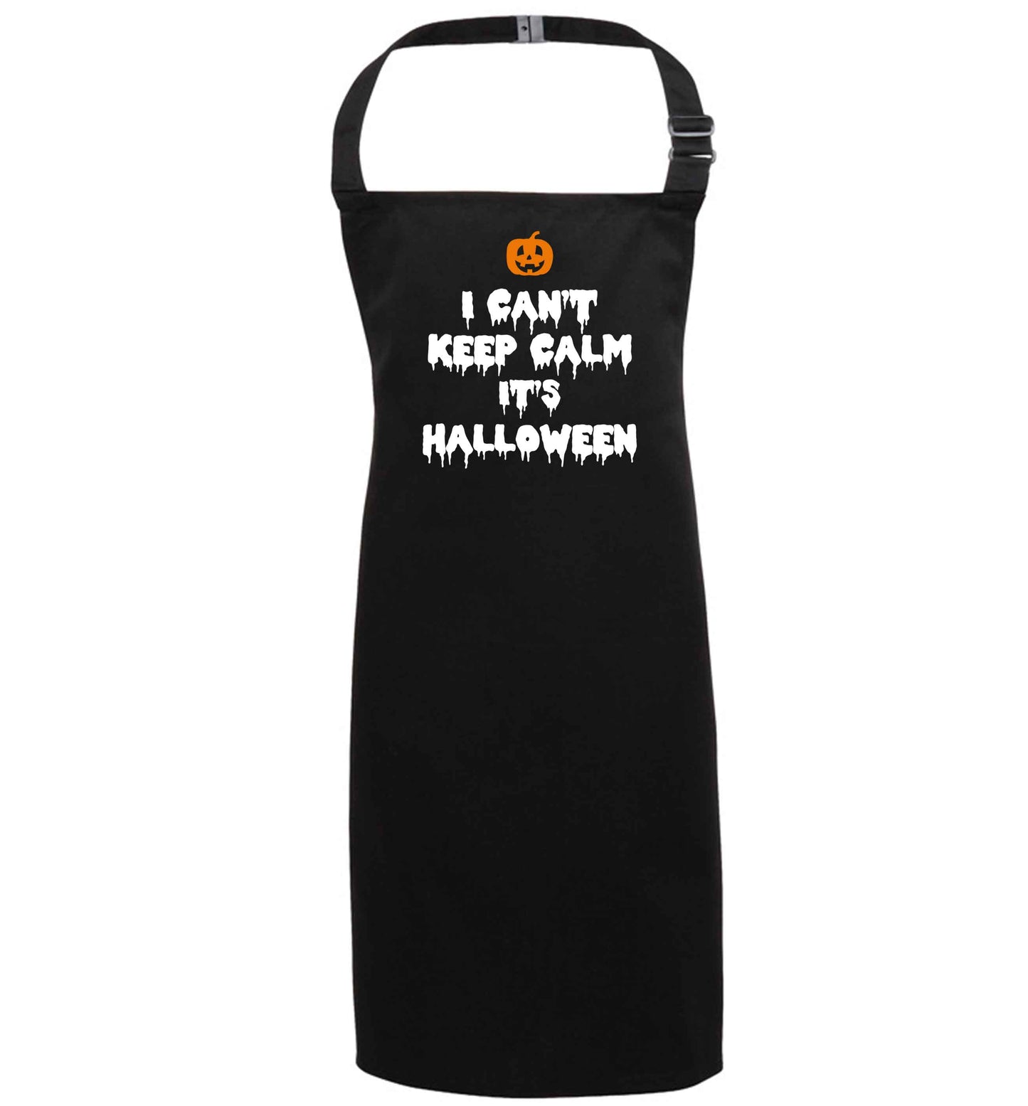 I can't keep calm it's halloween black apron 7-10 years