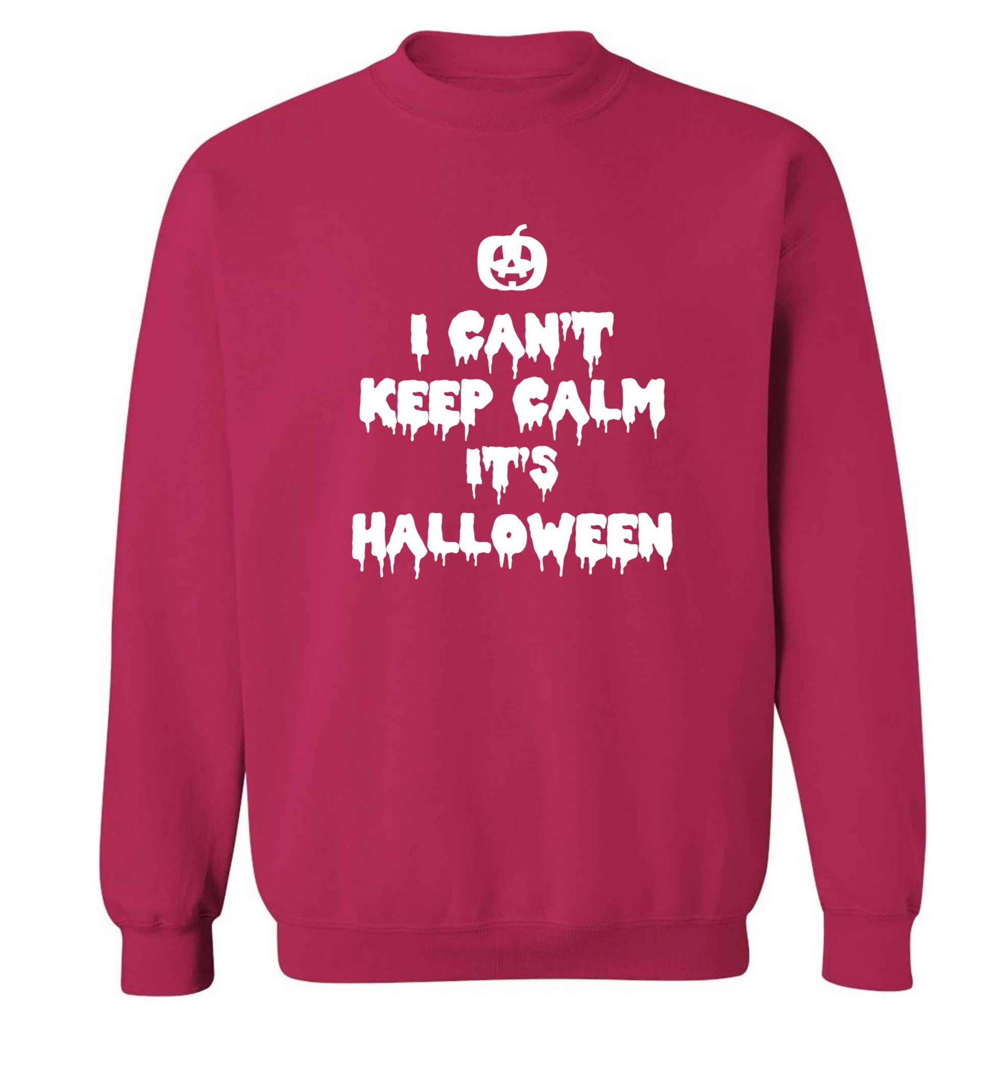 I can't keep calm it's halloween adult's unisex pink sweater 2XL