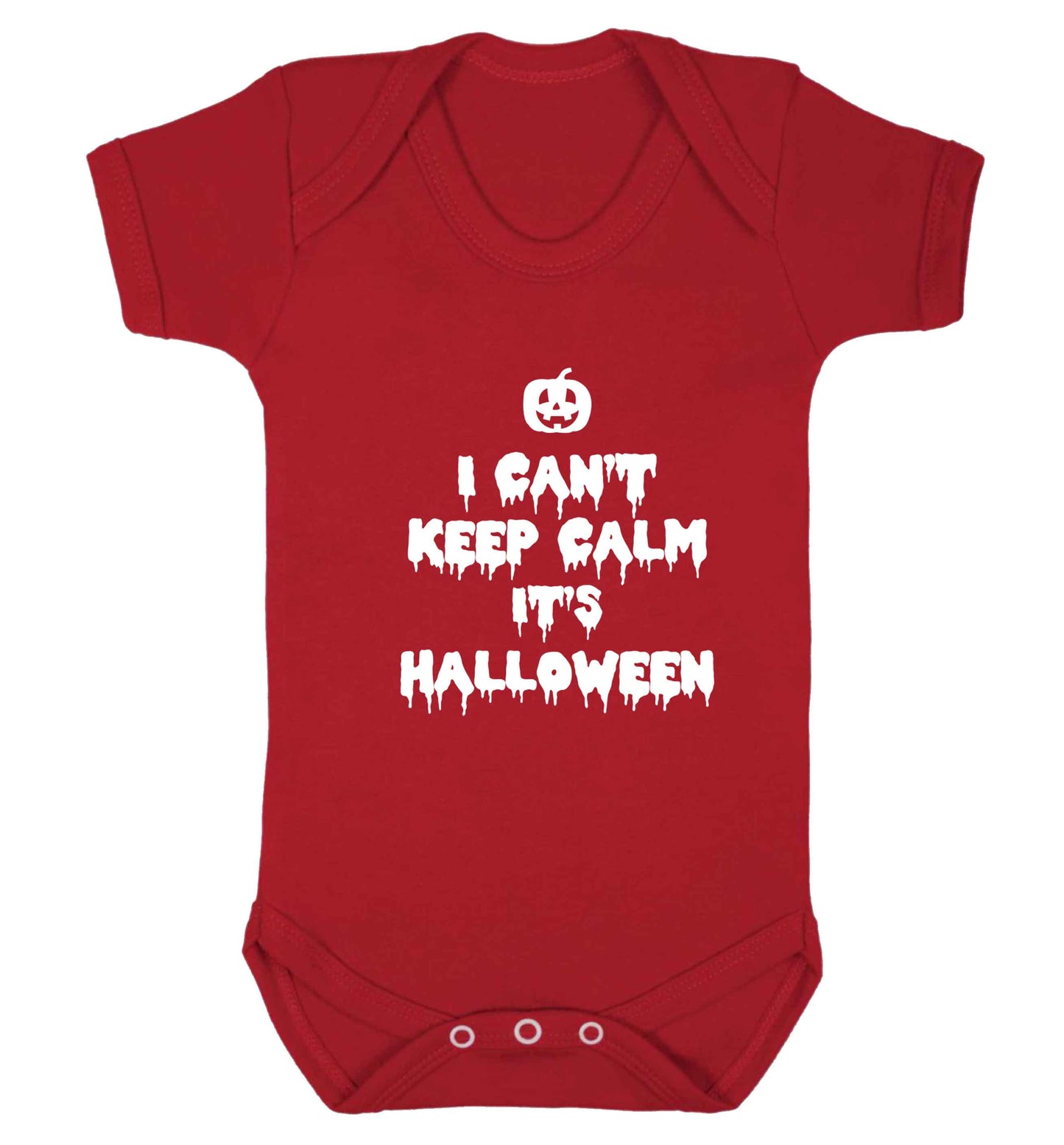 I can't keep calm it's halloween baby vest red 18-24 months