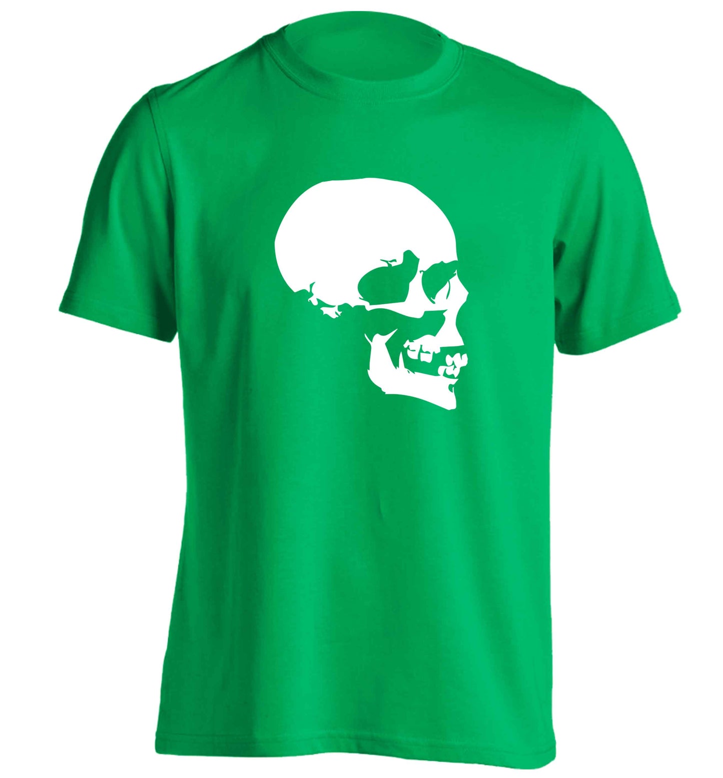 Personalised Skull Halloween adults unisex green Tshirt 2XL